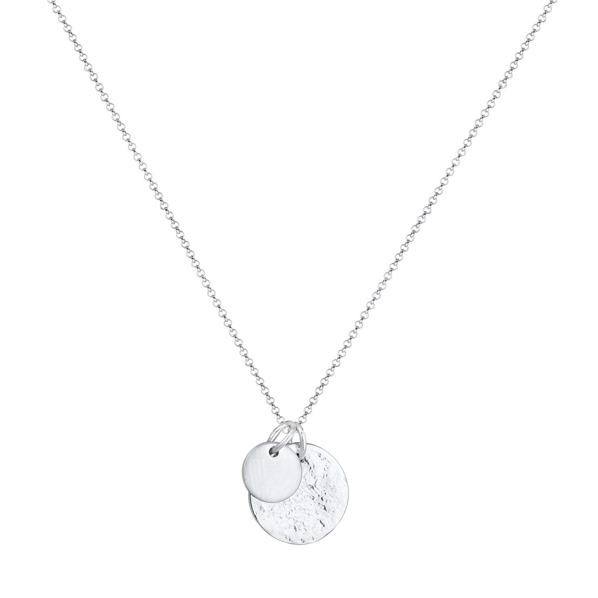 Silber - Elli | Halskette Plättchen Organic | 925 Sterling Silber
