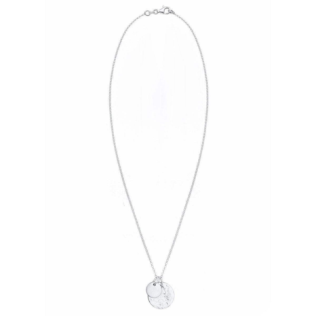 Silber - Elli | Halskette Plättchen Organic | 925 Sterling Silber