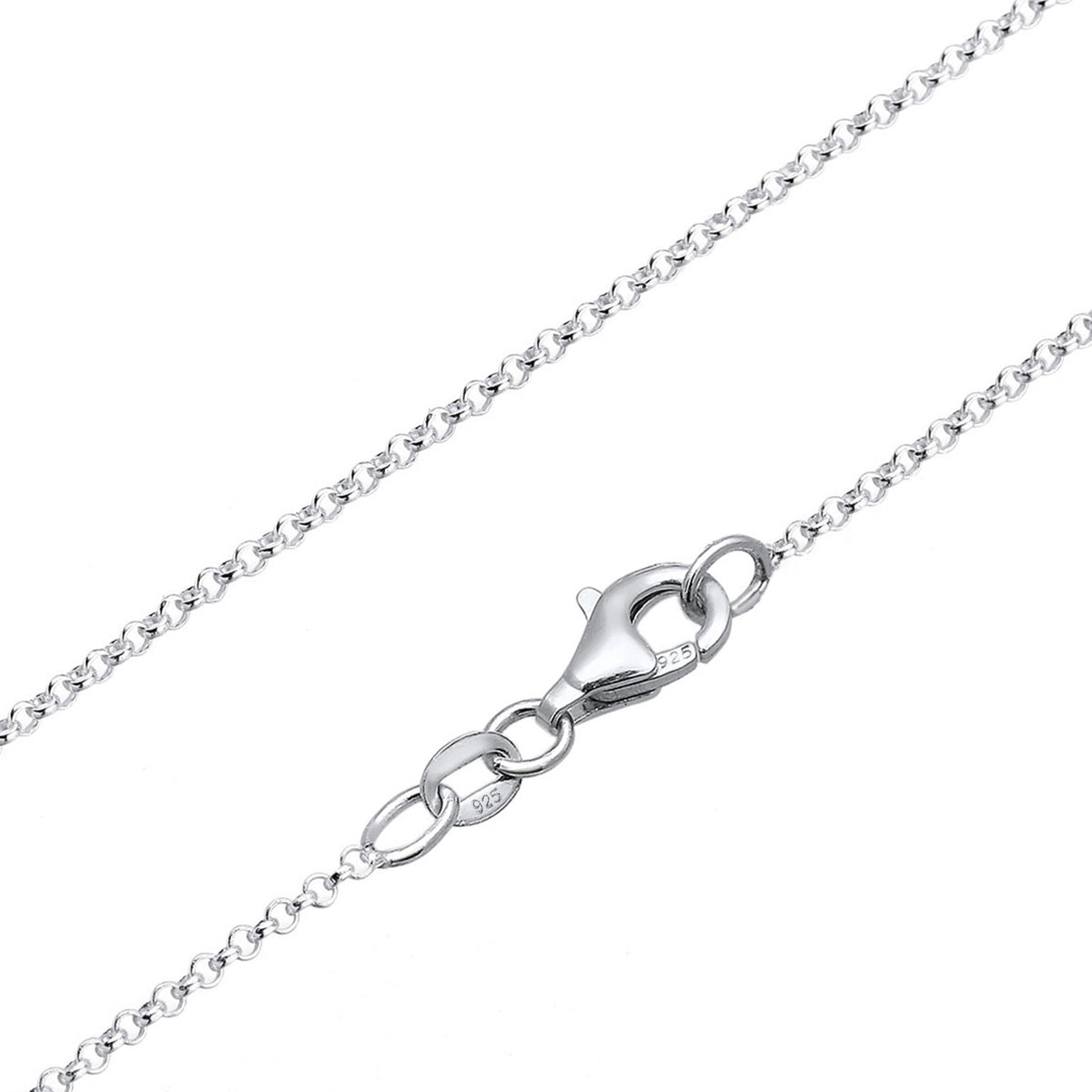 Silber - Elli | Halskette Plättchen Organic | 925 Sterling Silber