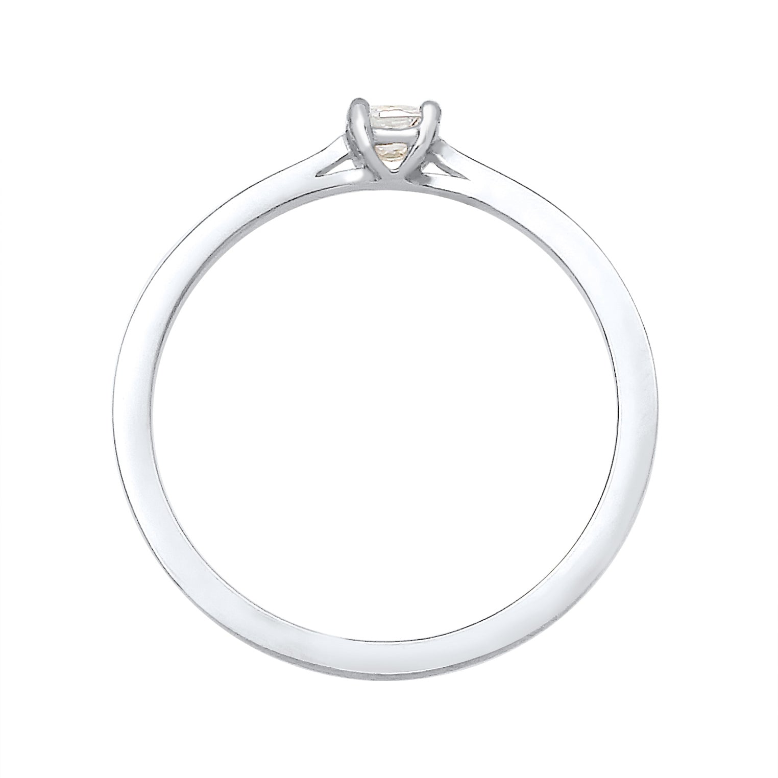 Silber - Elli DIAMONDS | Verlobungsring | Diamant ( Weiß, 0,1 ct ) | 925er Sterling Silber