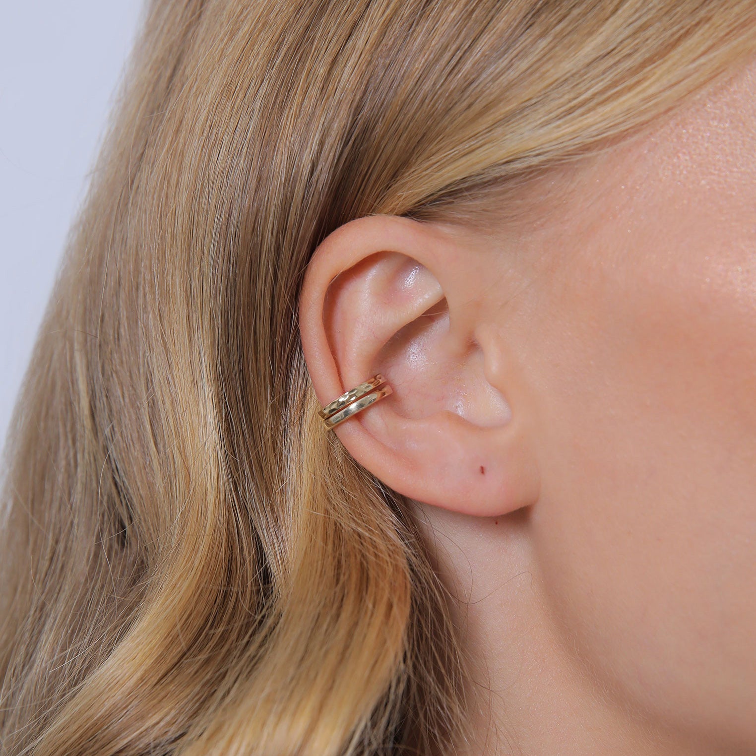 Gold - Elli | Earcuff | 925 Sterling Silber vergoldet