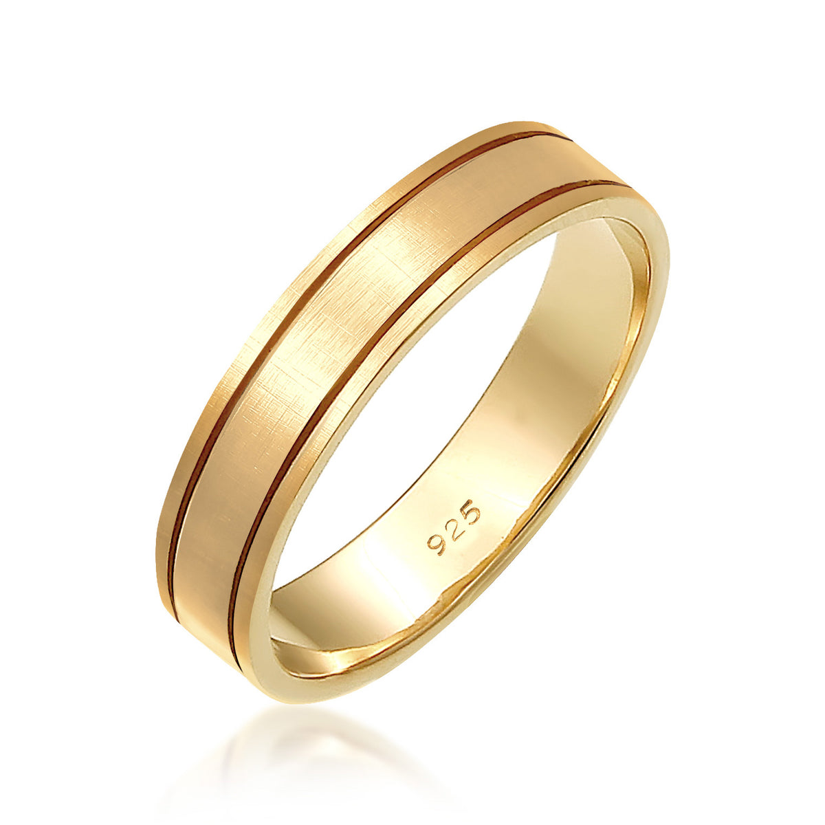 Gold - Elli PREMIUM | Paarring | 925 Sterling Silber vergoldet