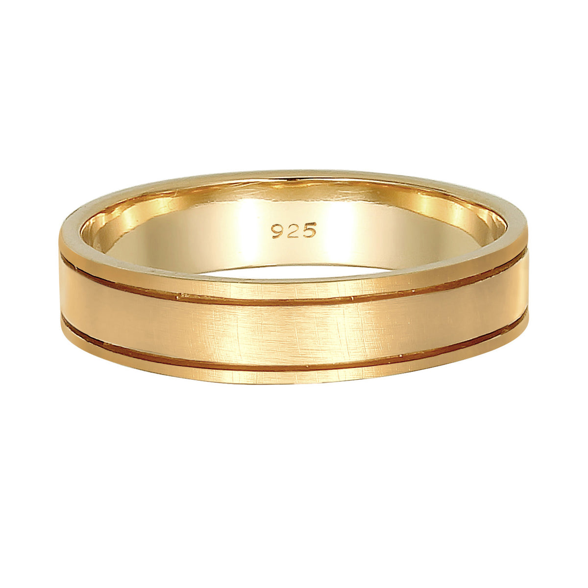 Gold - Elli PREMIUM | Paarring | 925 Sterling Silber vergoldet