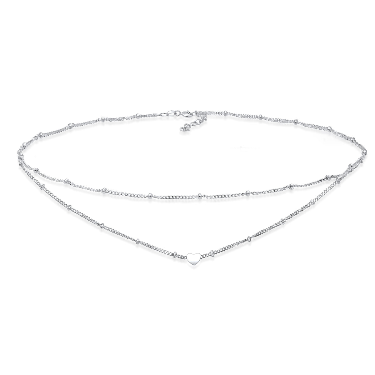 Silber - Elli | Layer-Choker | 925er Sterling Silber