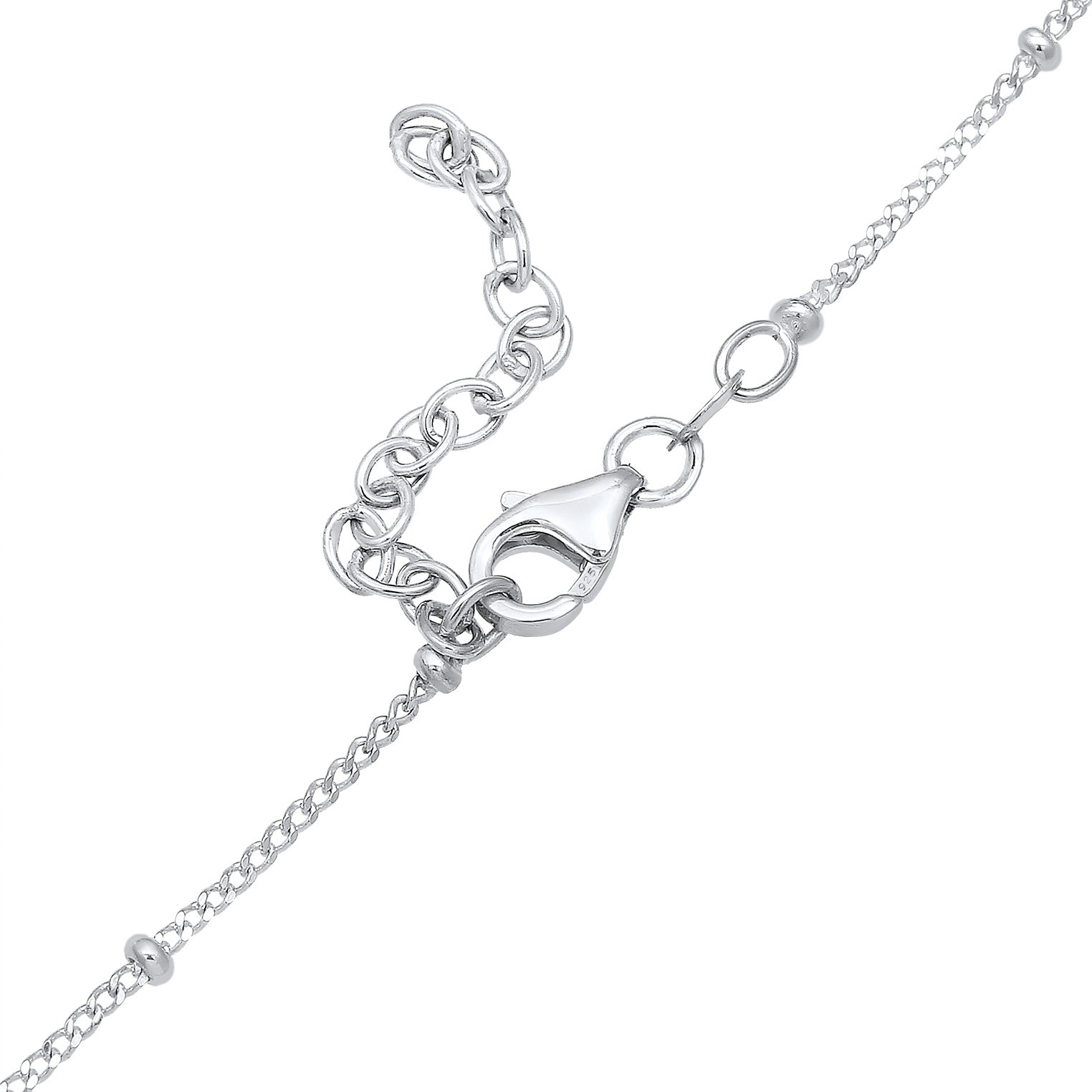 Silber - Elli | Kugel-Choker Kreuz | 925er Sterling Silber