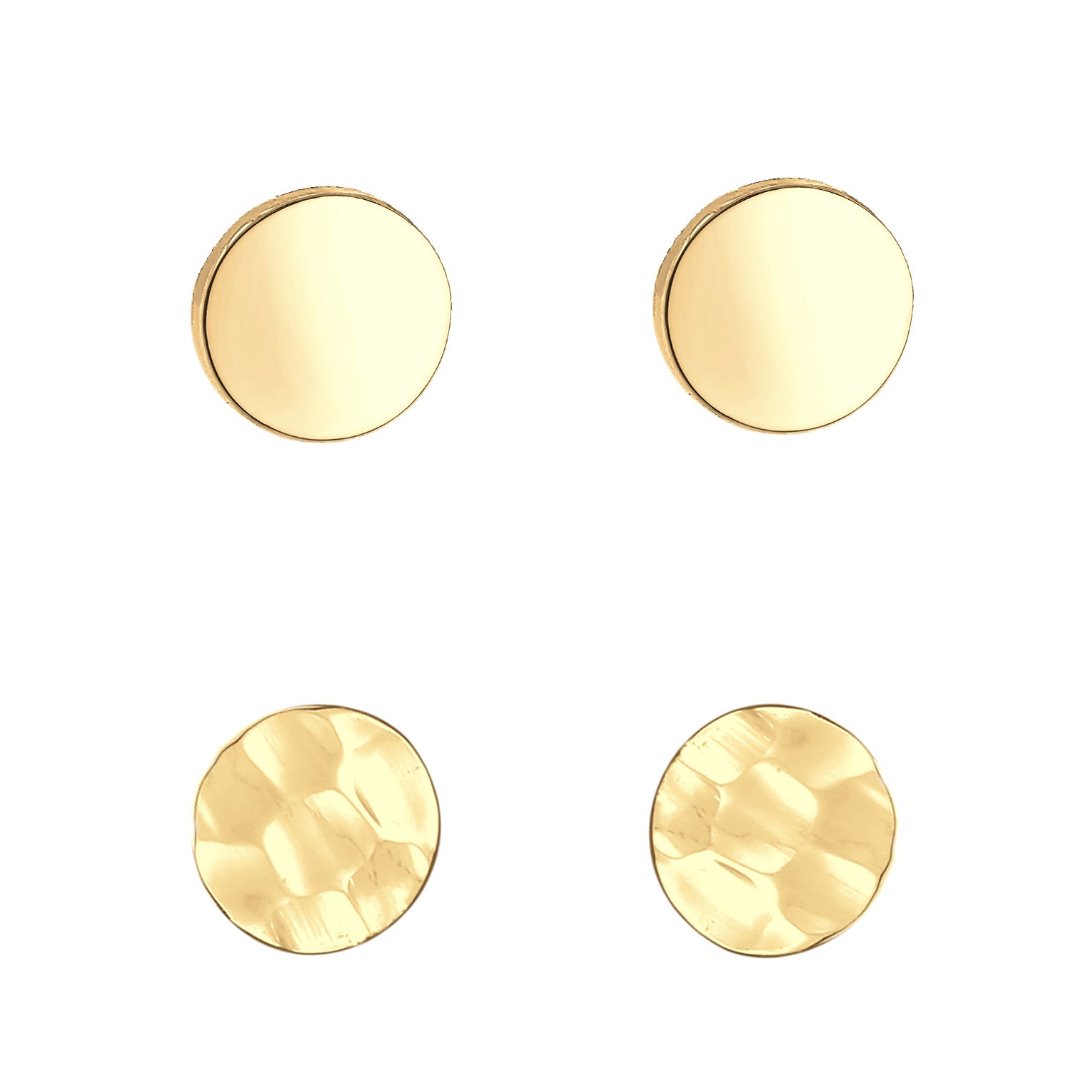 Gold - Elli | Ohrringset Geo | 925 Sterling Silber vergoldet