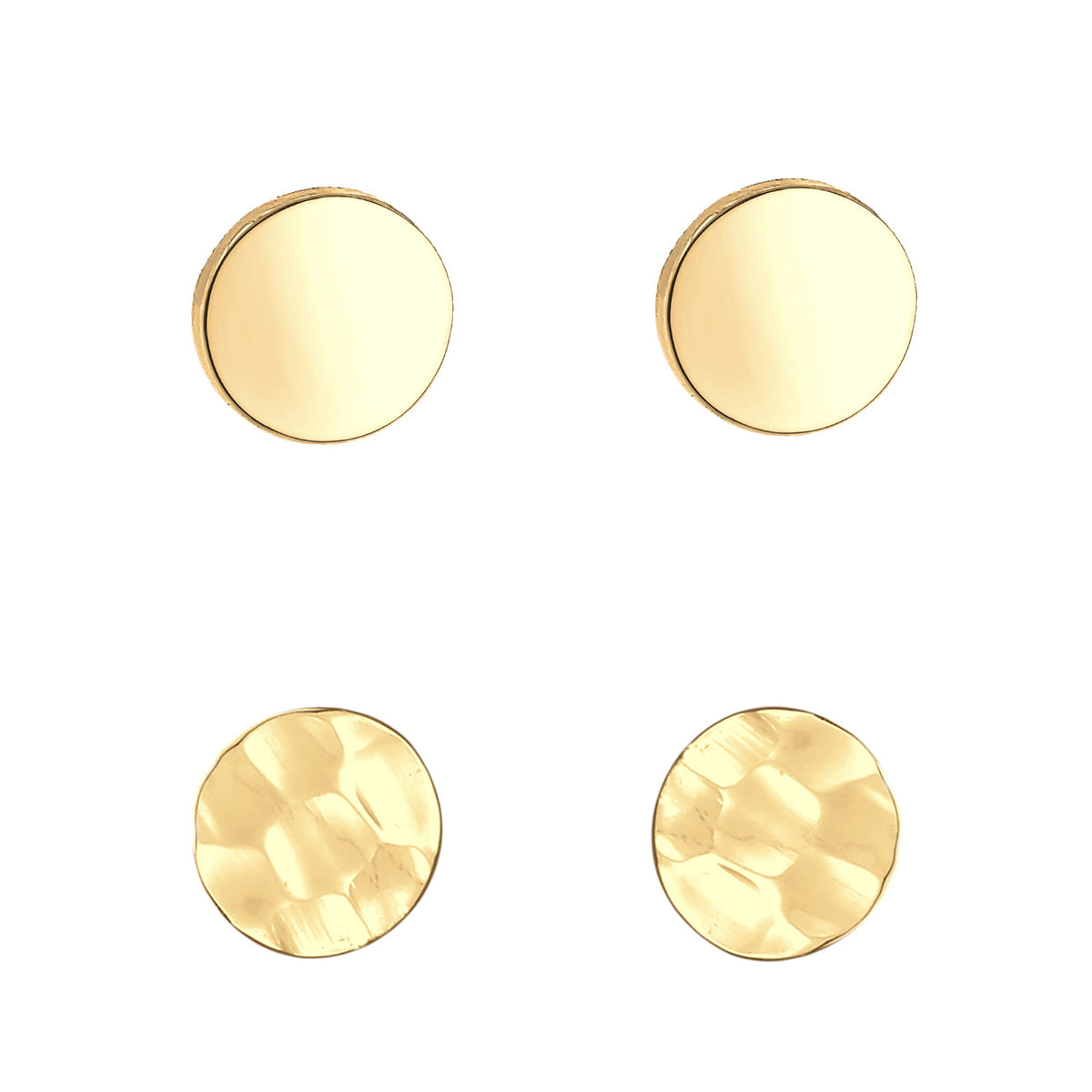 Gold - Elli | Ohrringset Geo | 925 Sterling Silber vergoldet