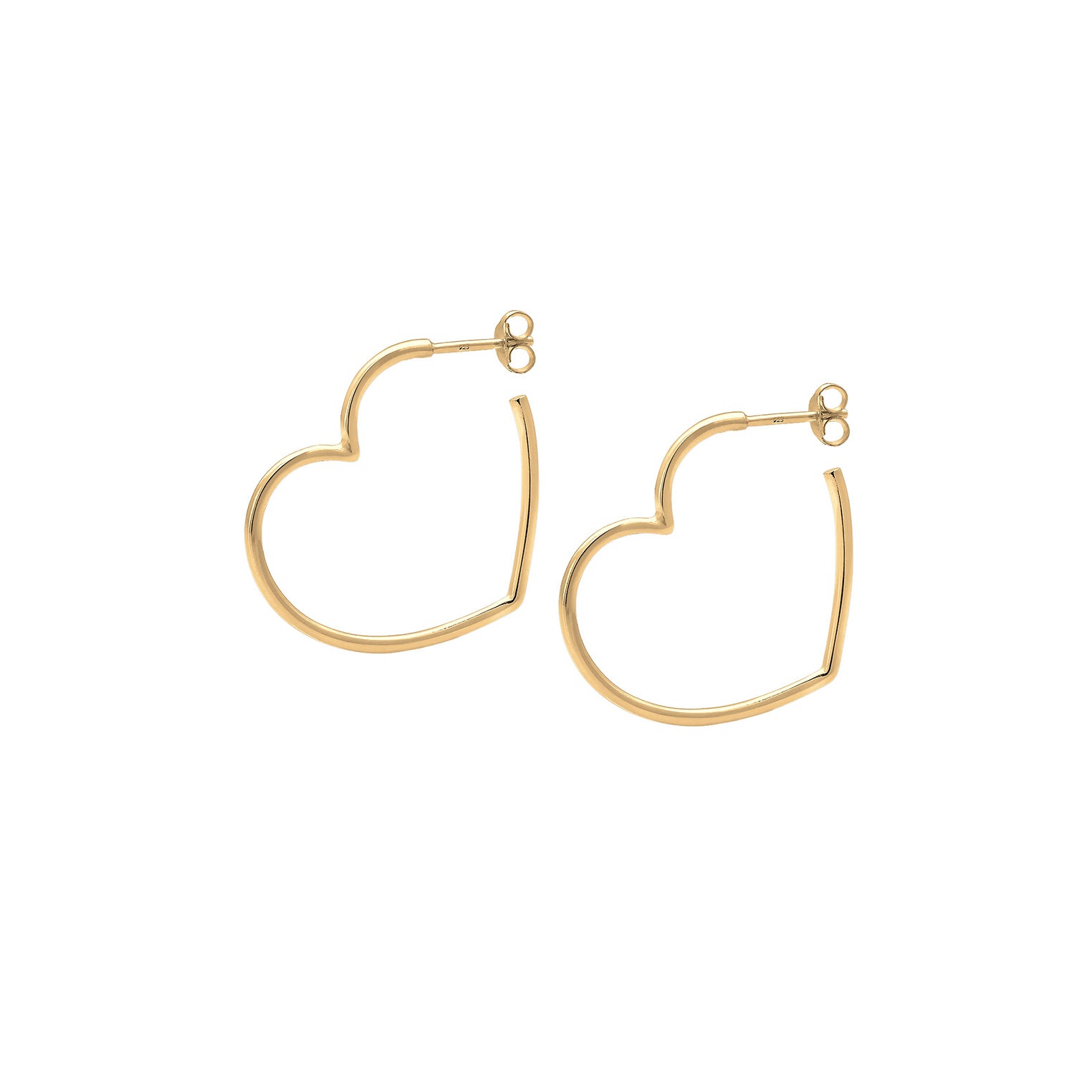 Gold - Elli | Creole | 925 Sterling Silber vergoldet