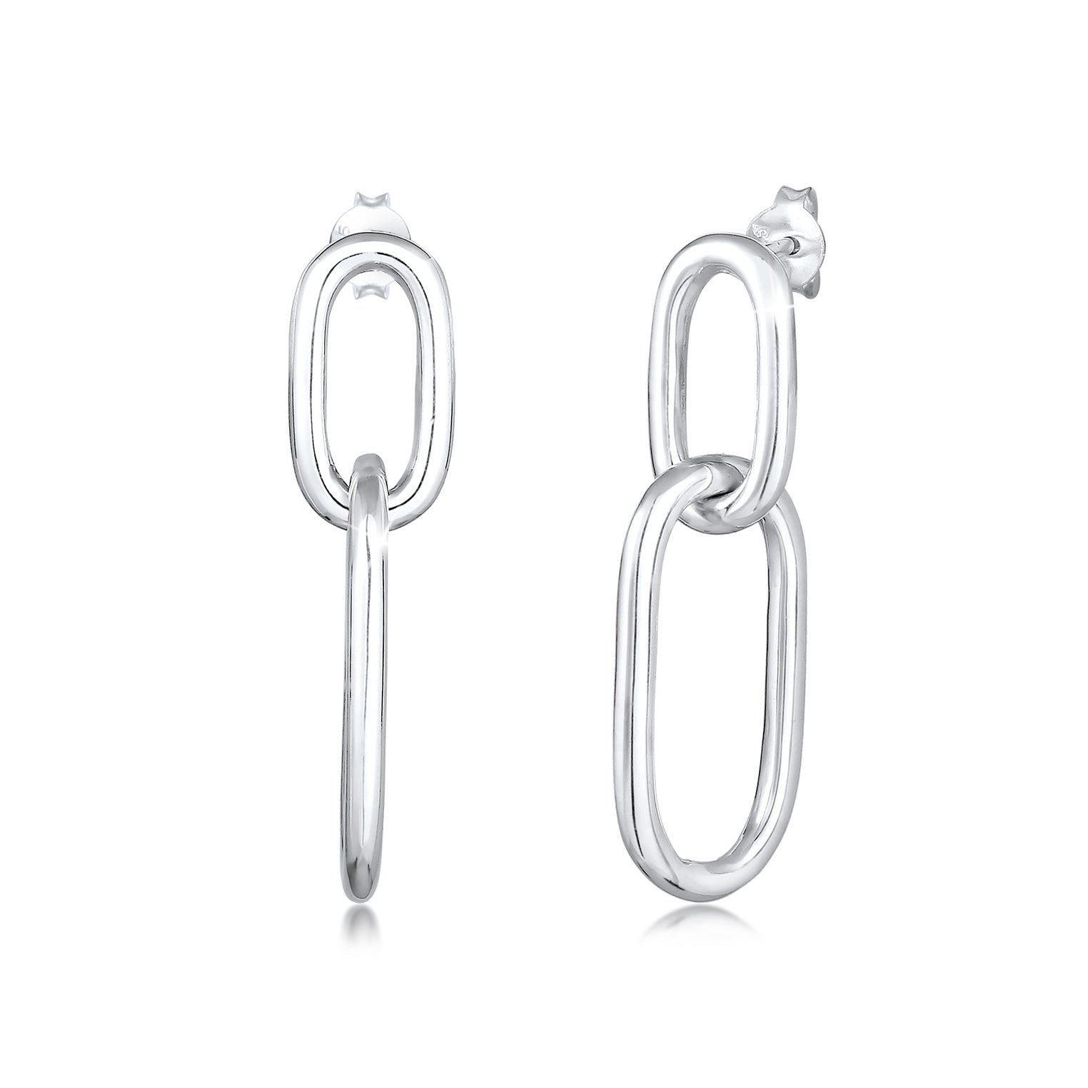 Silber - Elli | Ohrhänger Geo | 925er Sterling Silber
