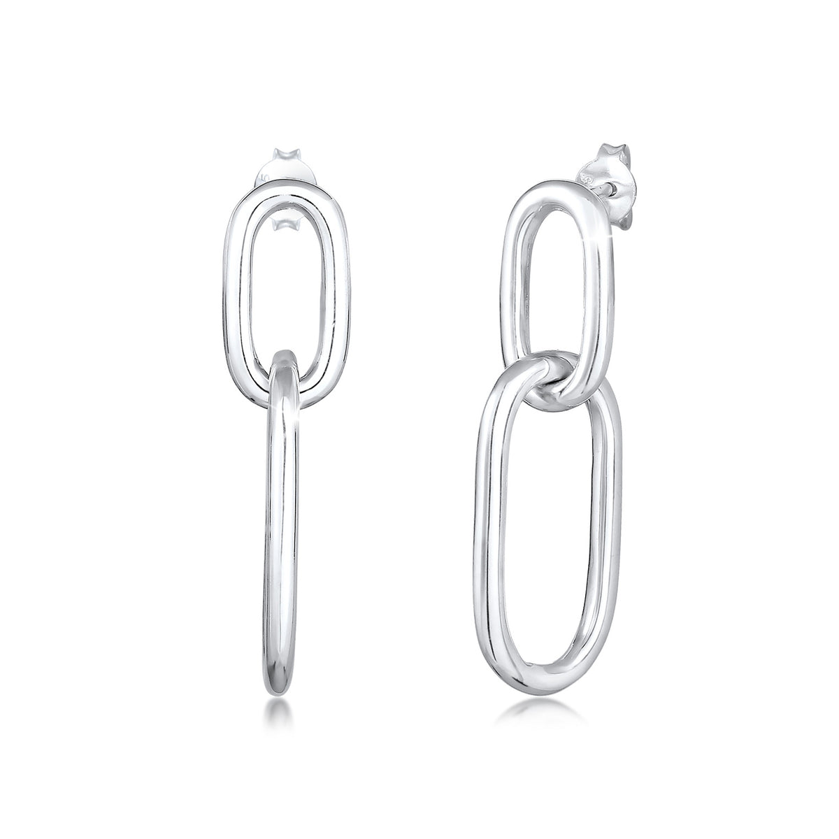 Silber - Elli | Ohrhänger Geo | 925er Sterling Silber