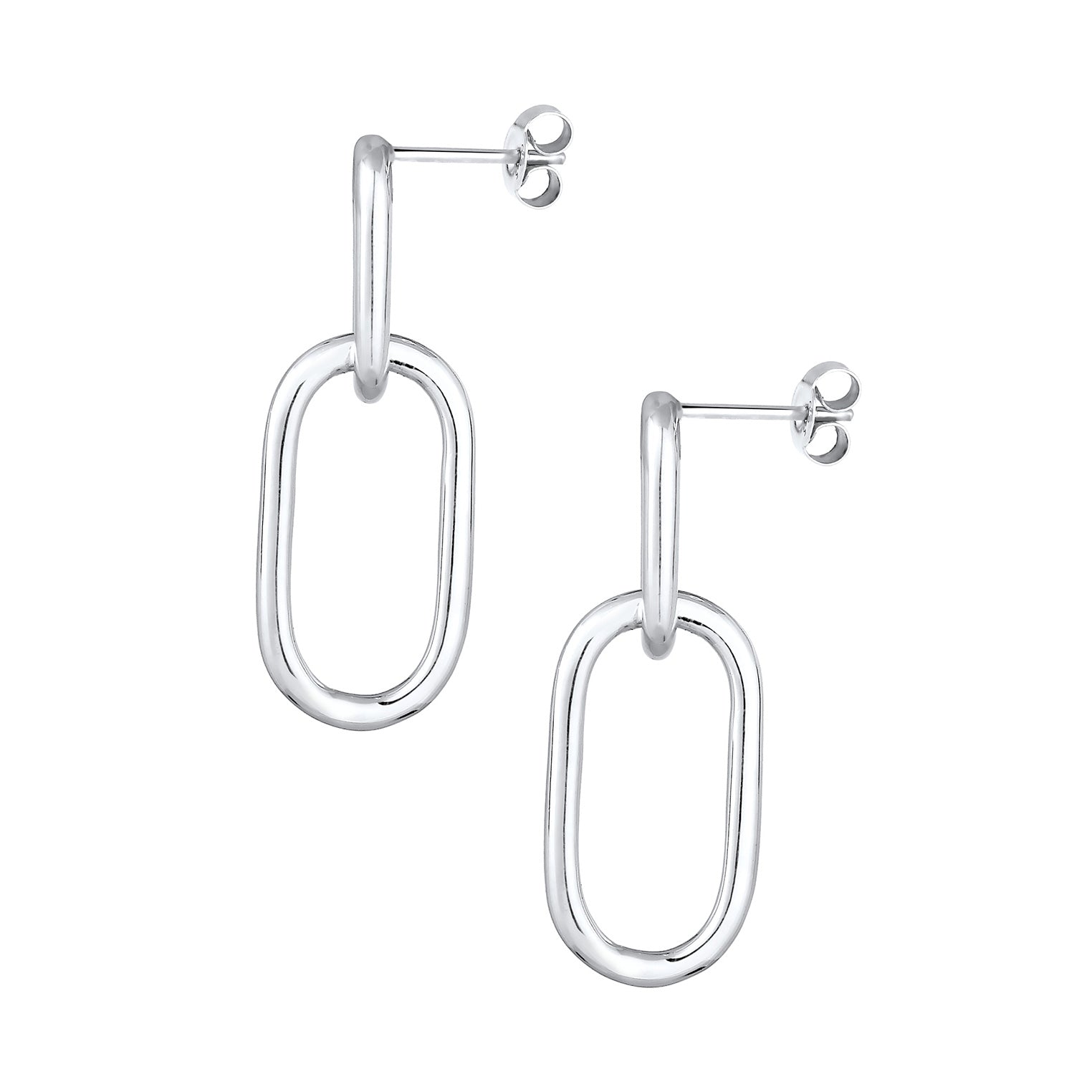 Silber - Elli | Ohrhänger Geo | 925er Sterling Silber