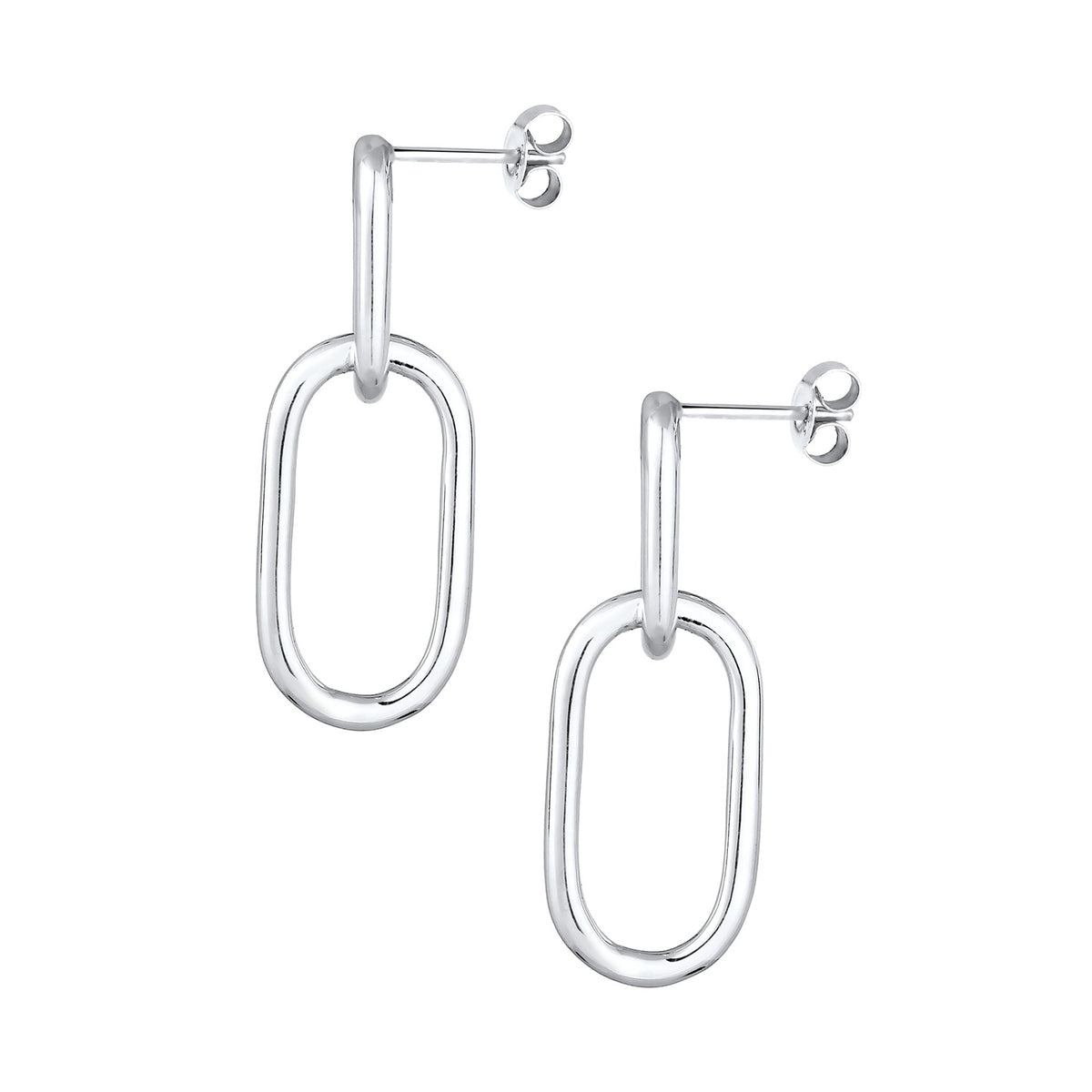 Silber - Elli | Ohrhänger Geo | 925er Sterling Silber