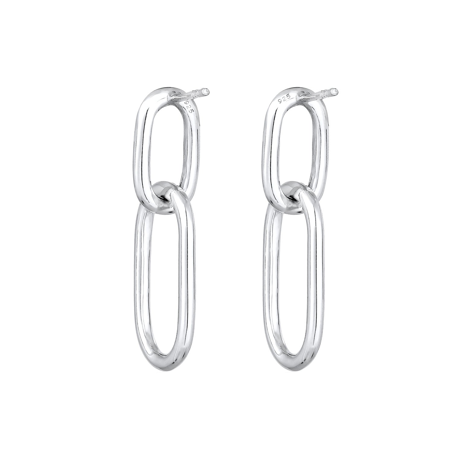 Silber - Elli | Ohrhänger Geo | 925er Sterling Silber