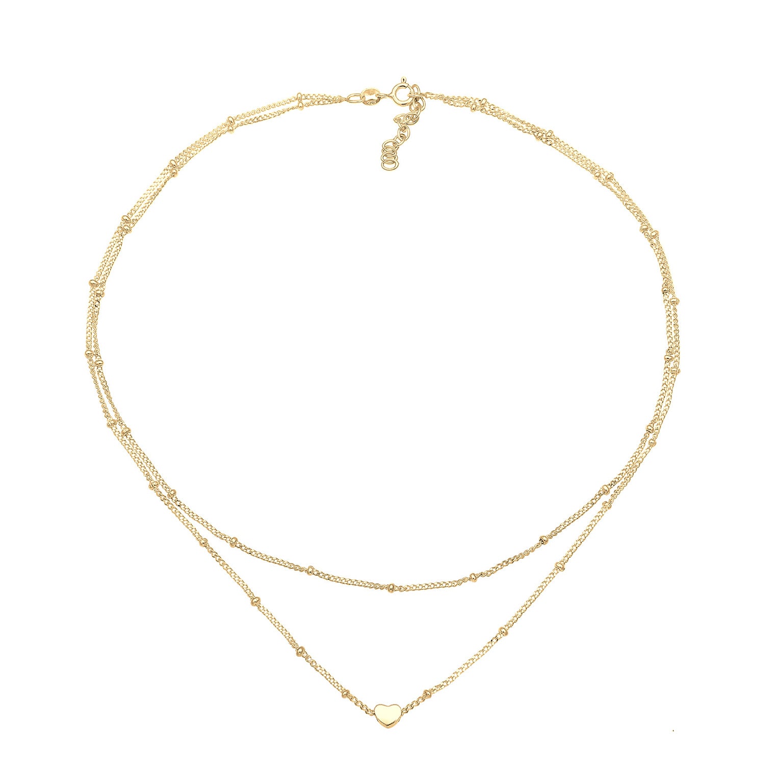 Gold - Elli | Layer-Choker | 925 Sterling Silber vergoldet