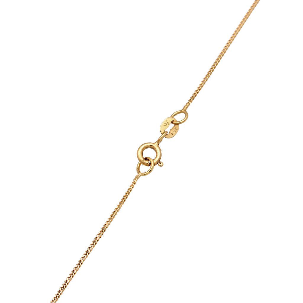 Gold - Elli DIAMONDS | Schmuckset  Kreuz | Diamant ( Weiß, 0,075 ct ) | 585 Gelbgold