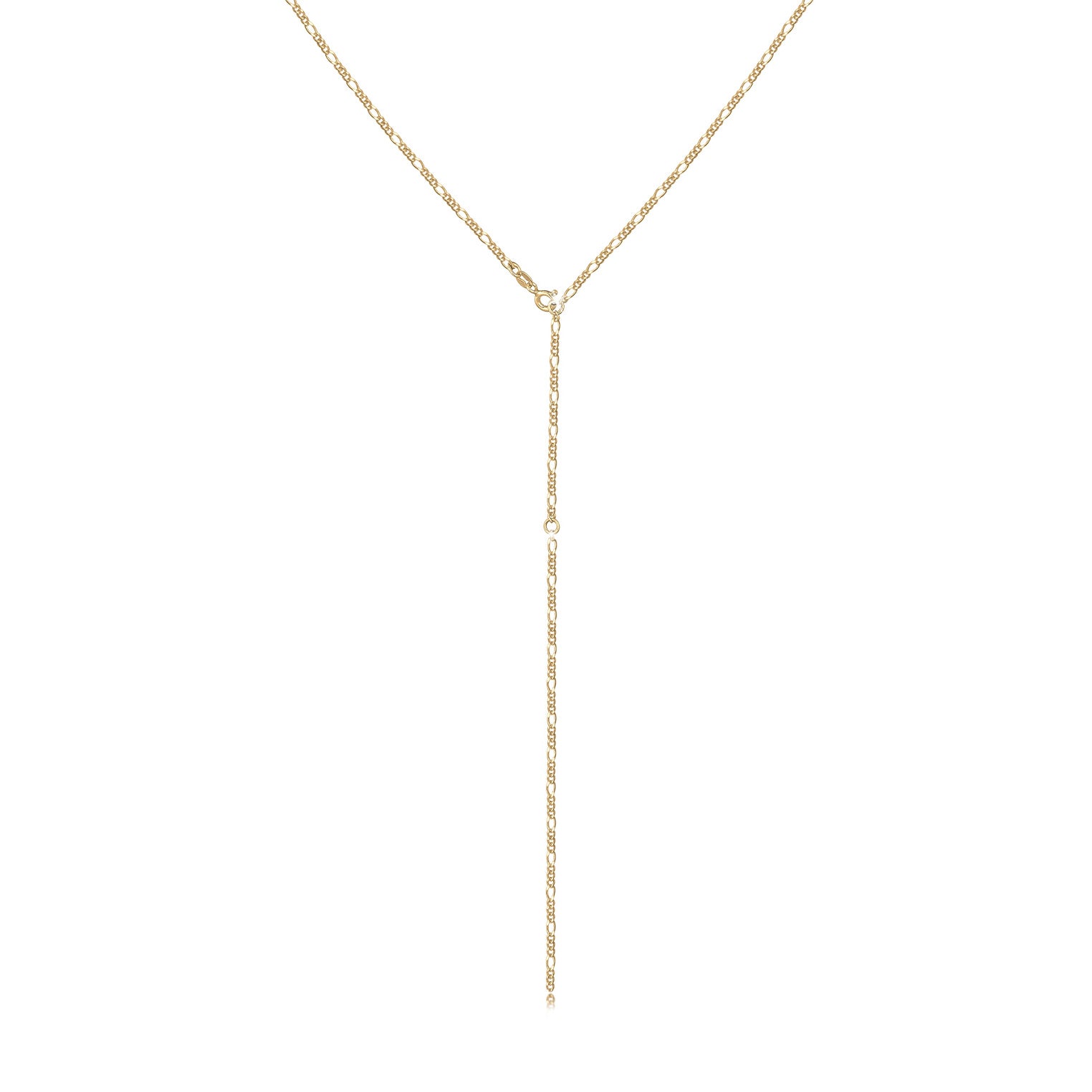 Long y necklace gold discount