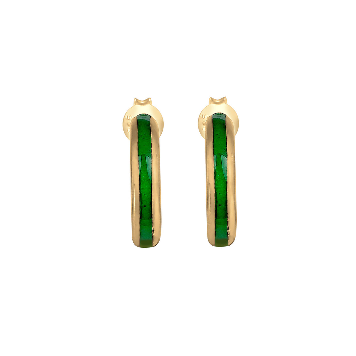 Gold - Elli | Creole | 925 Sterling Silber vergoldet