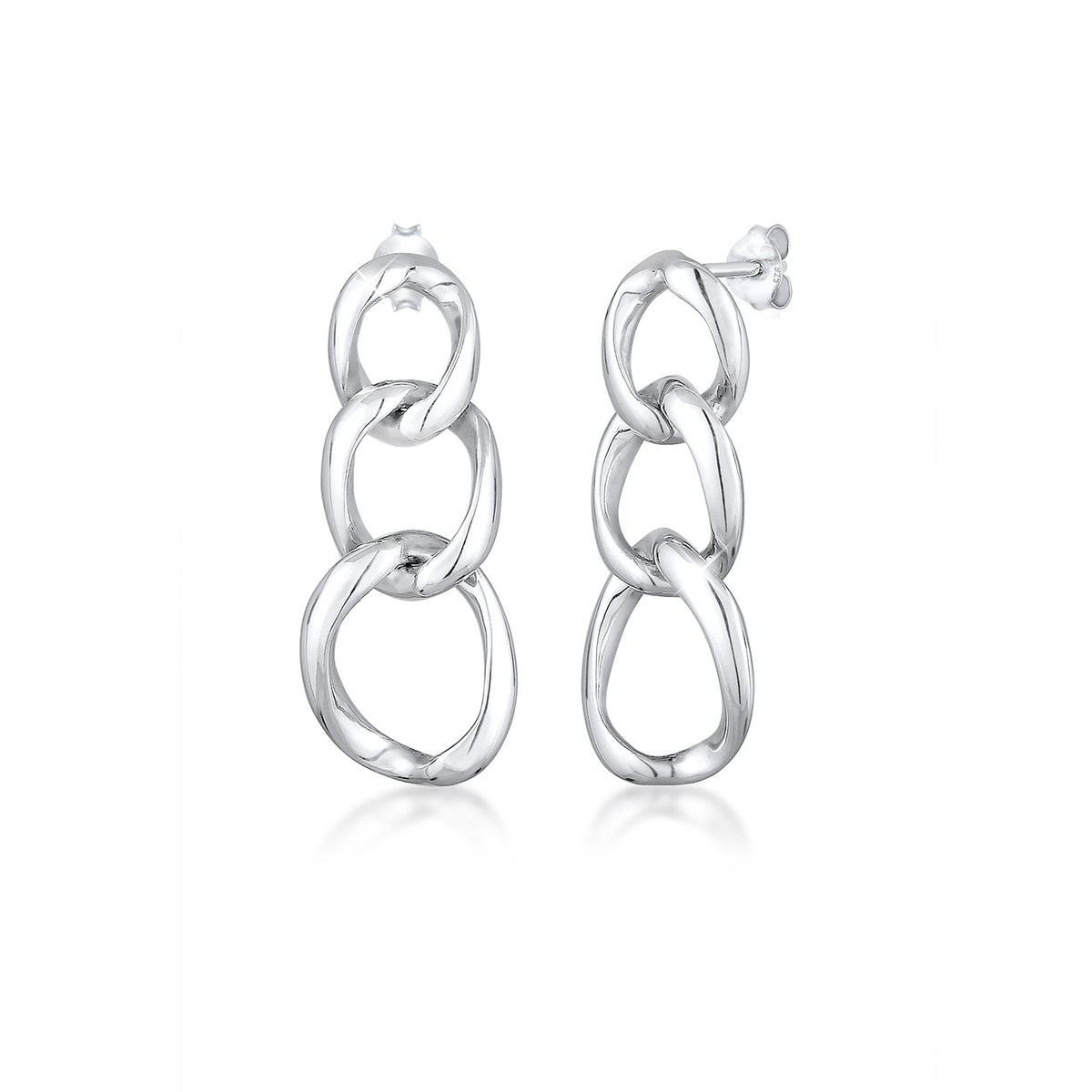 Silber - Elli | Ohrhänger Geo | 925er Sterling Silber
