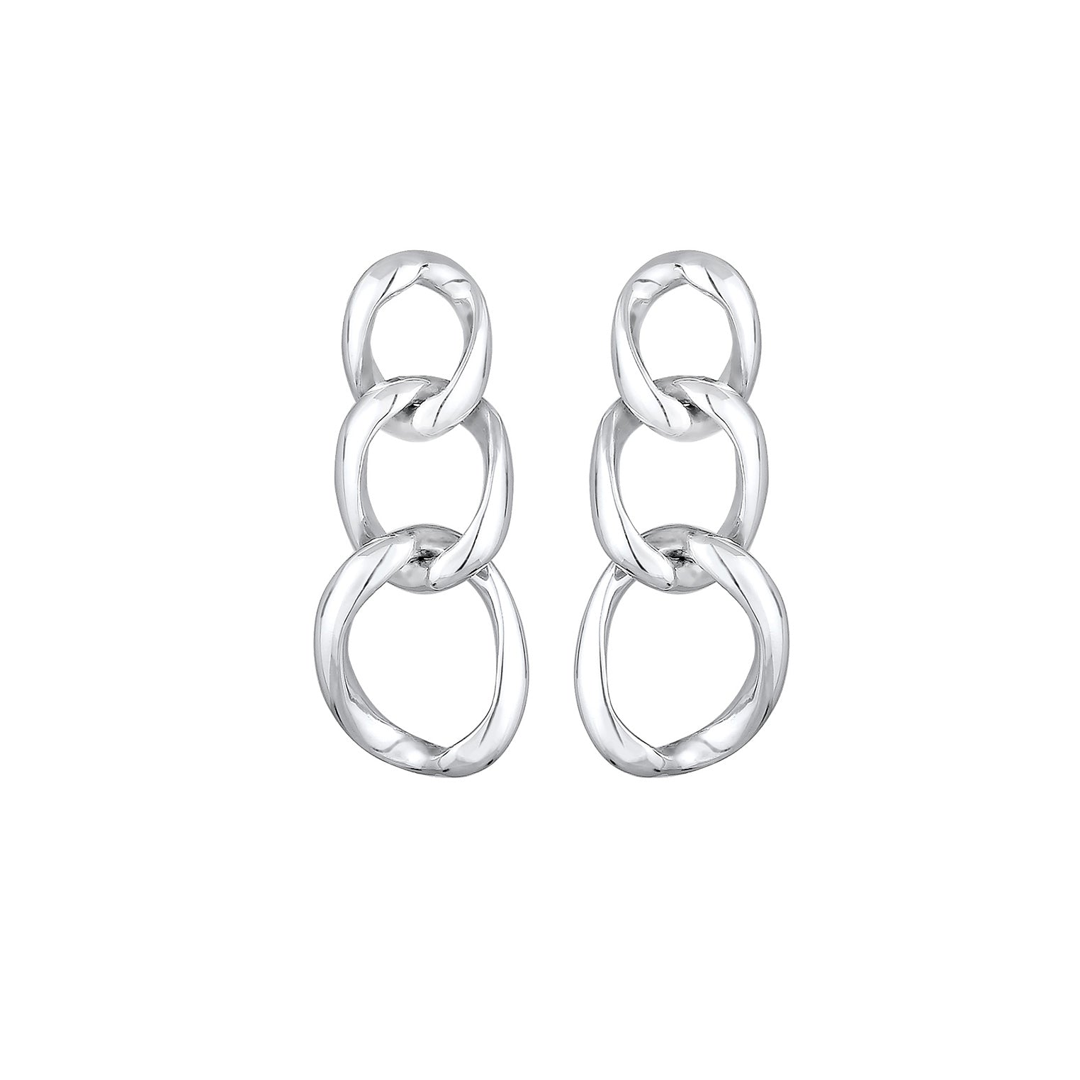 Silber - Elli | Ohrhänger Geo | 925er Sterling Silber