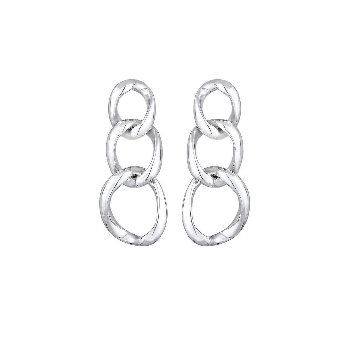 Silber - Elli | Ohrhänger Geo | 925er Sterling Silber