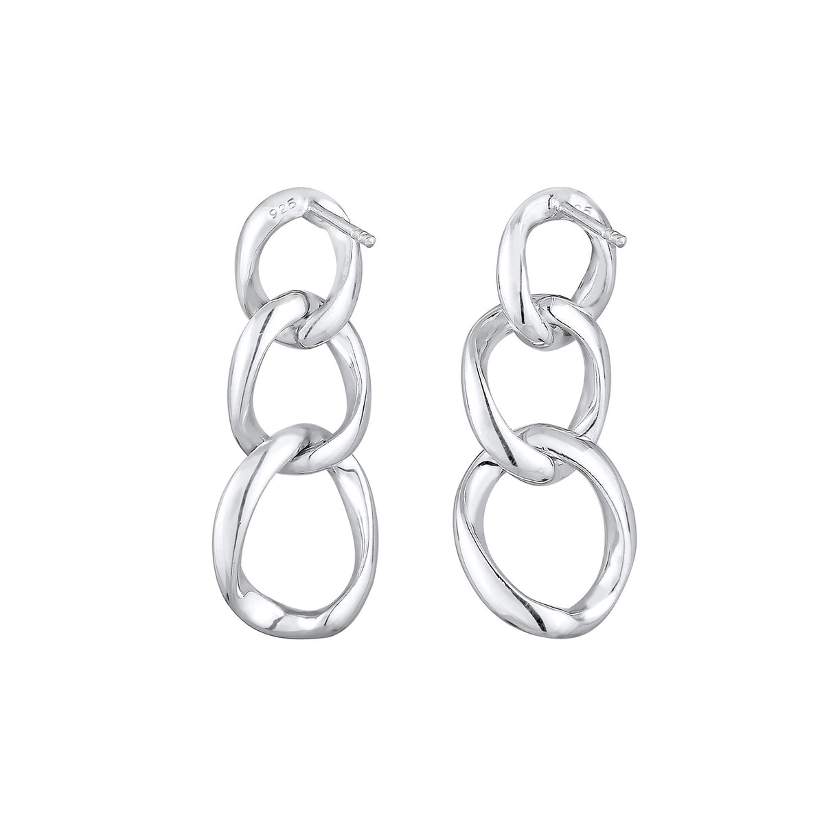 Silber - Elli | Ohrhänger Geo | 925er Sterling Silber
