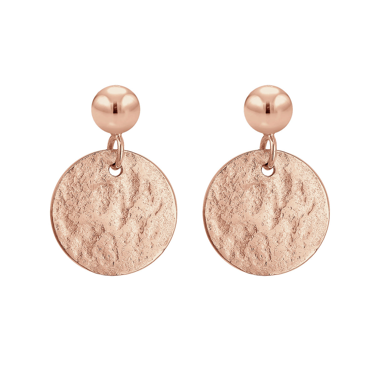 Roségold - Elli | Ohrhänger Geo | 925 Sterling Silber Rosegold