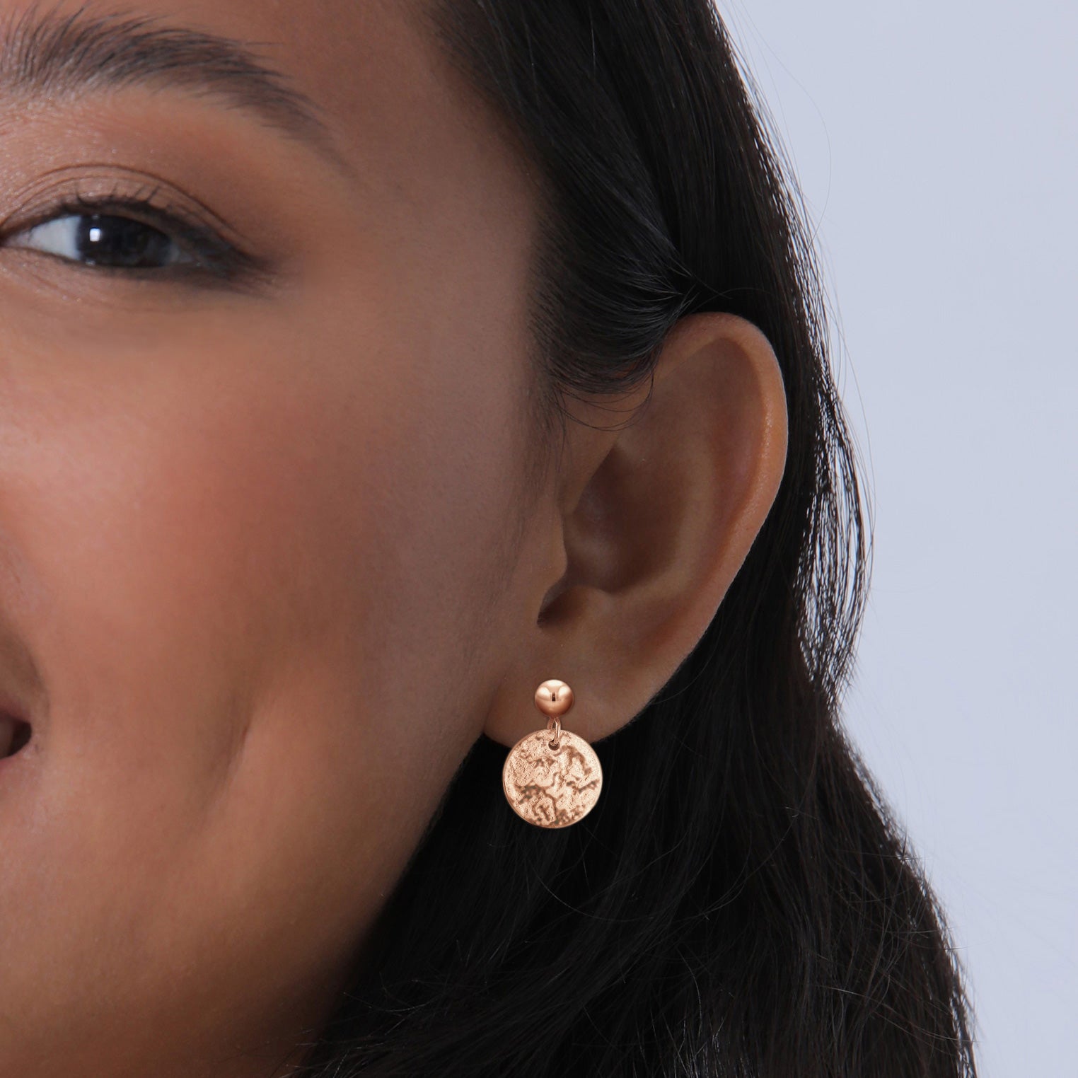 Roségold - Elli | Ohrhänger Geo | 925 Sterling Silber Rosegold