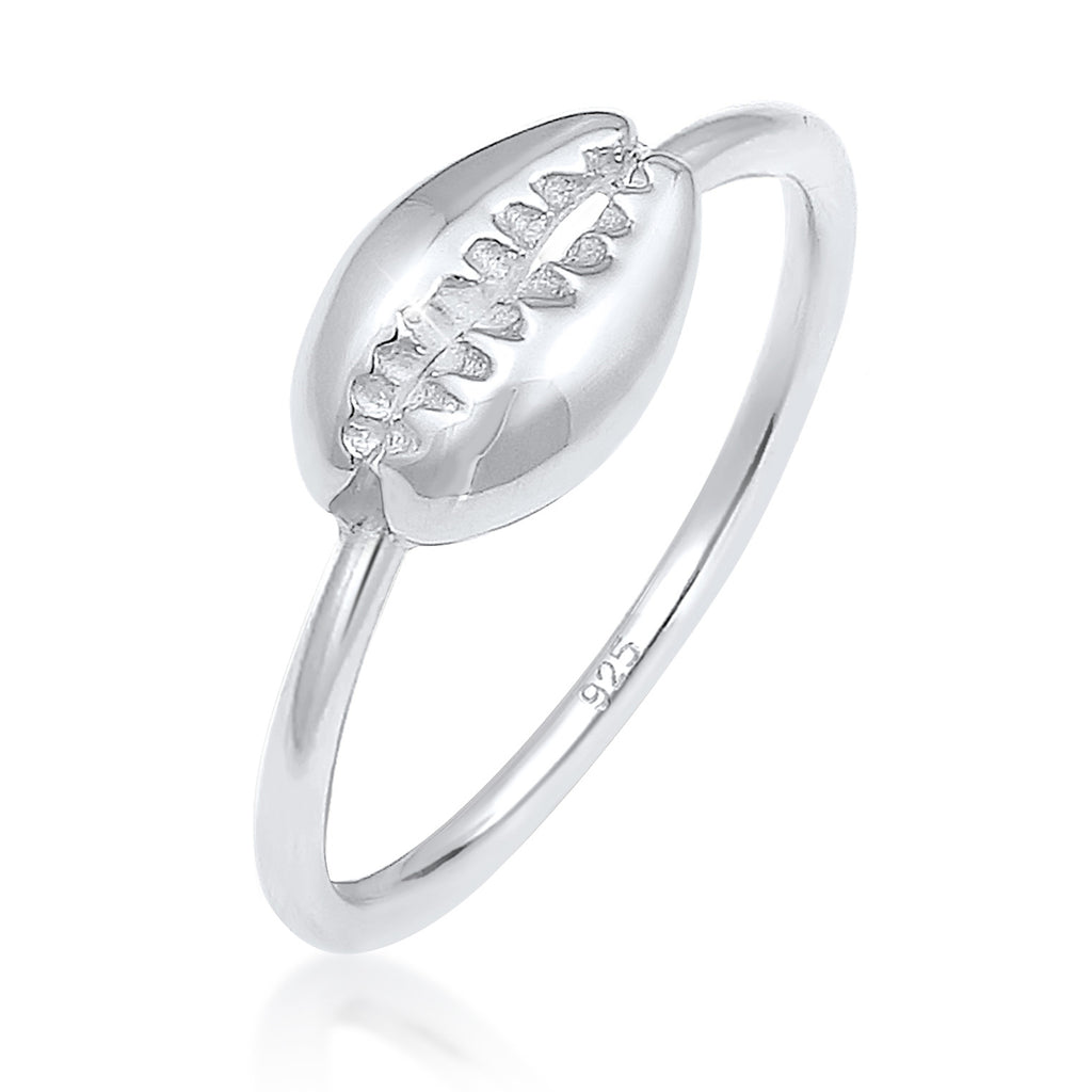 Silber - Elli | Ring Muschel | 925er Sterling Silber