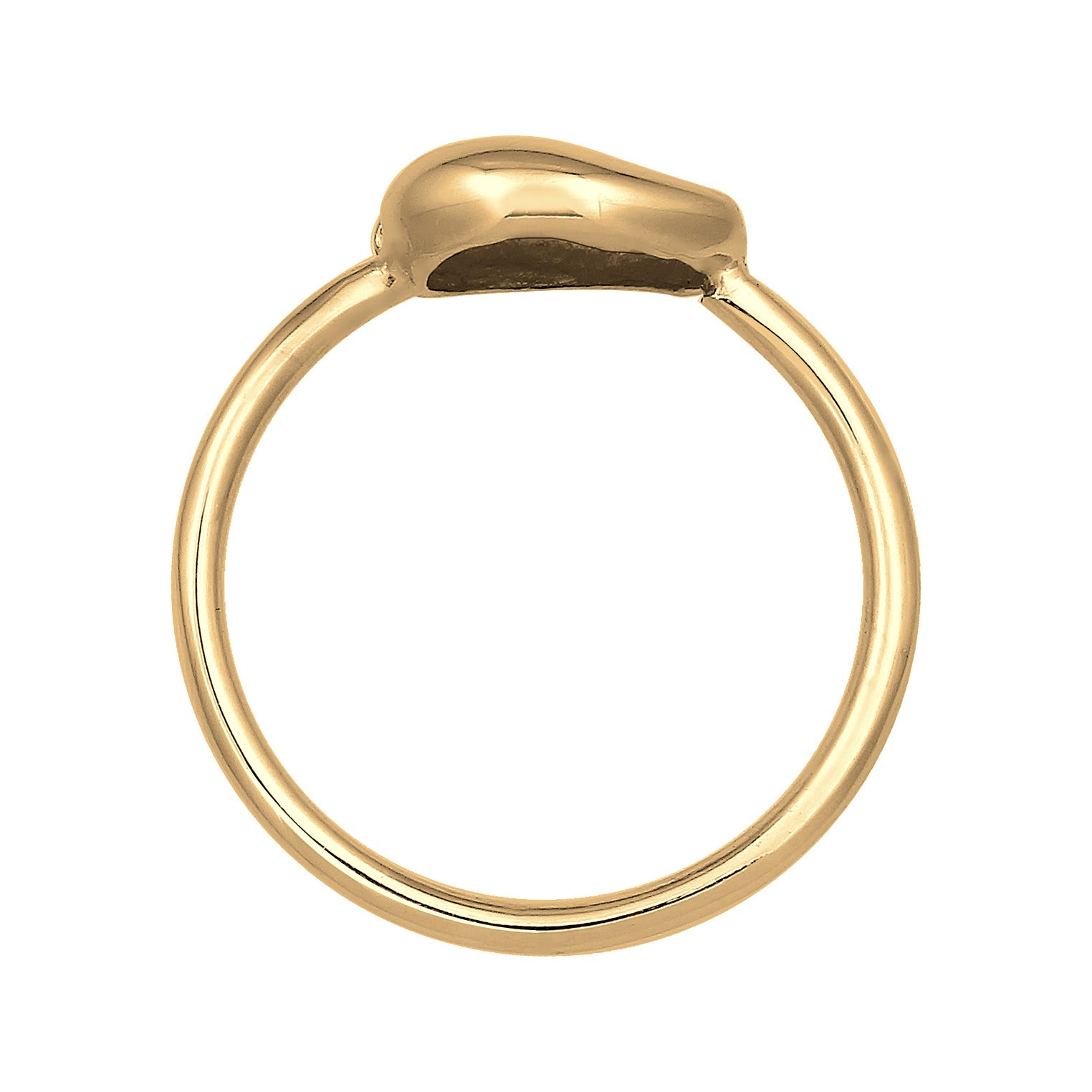 Gold - Elli | Ring Muschel | 925 Sterling Silber vergoldet