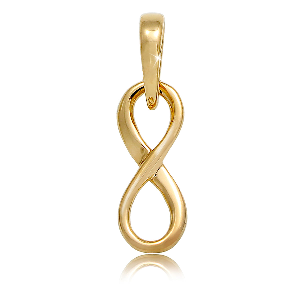 Gold - Elli PREMIUM | Anhänger Infinity | 585 Gelbgold