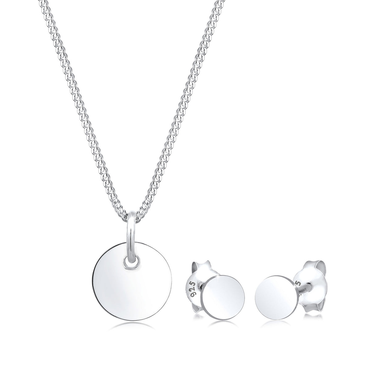 Silber - Elli | Schmuckset  Geo | 925er Sterling Silber