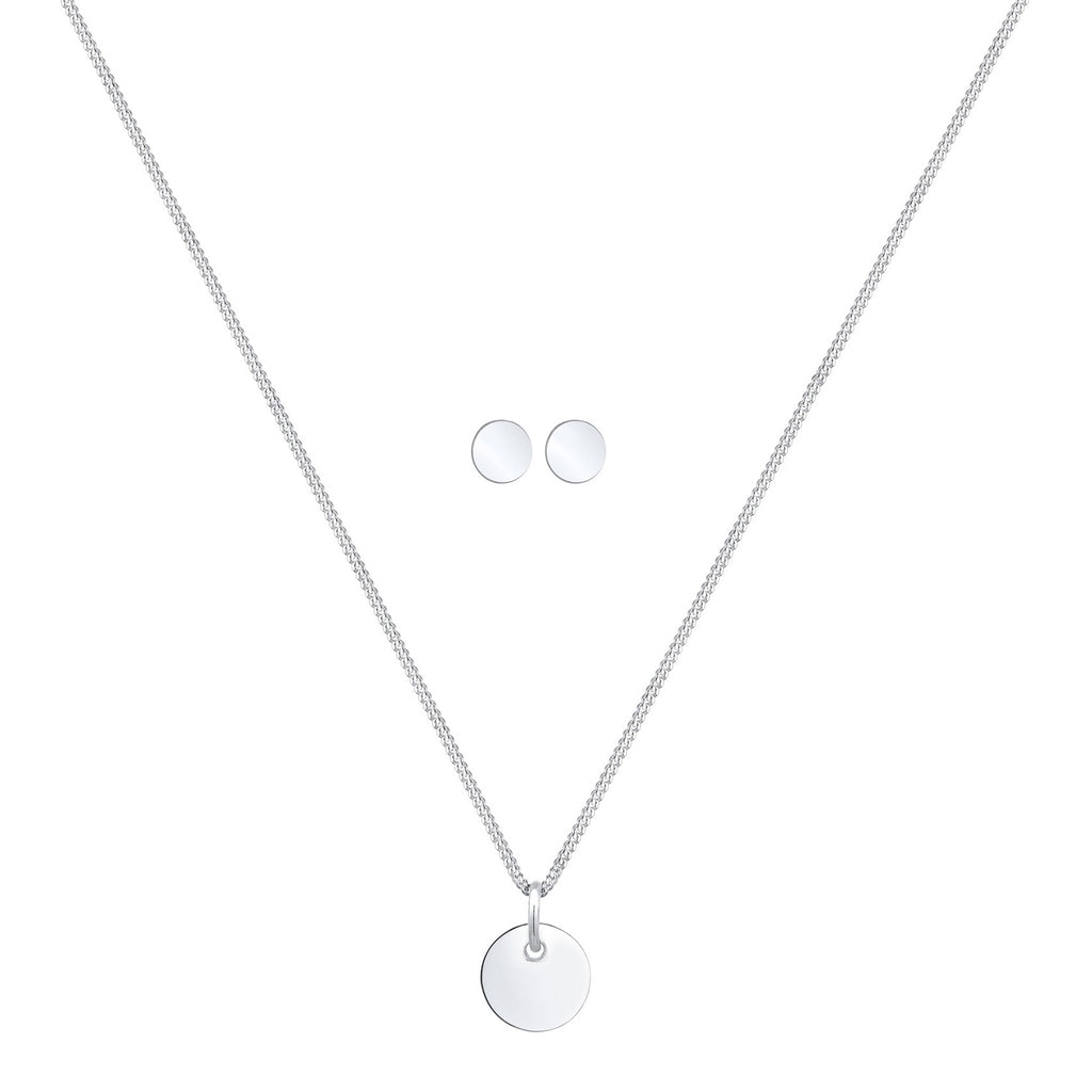 Silber - Elli | Schmuckset  Geo | 925er Sterling Silber