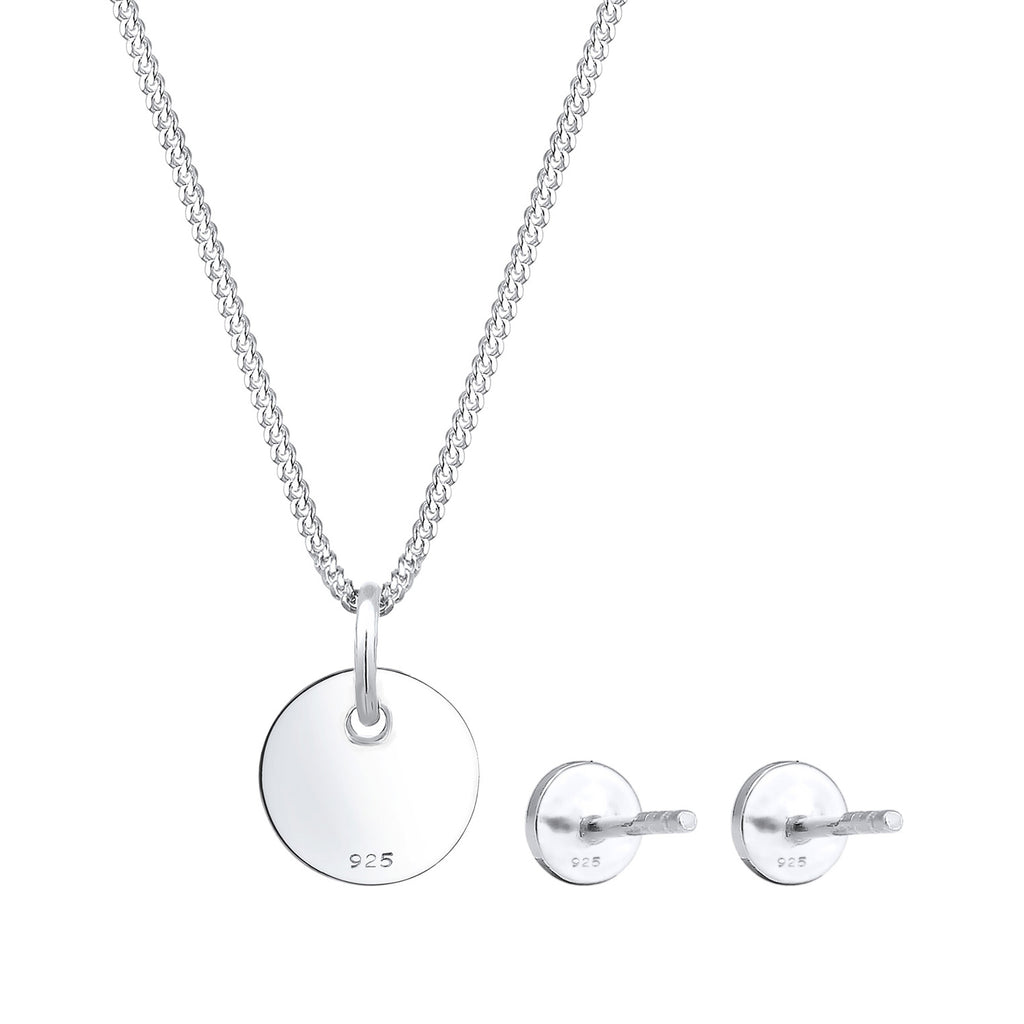 Silber - Elli | Schmuckset  Geo | 925er Sterling Silber