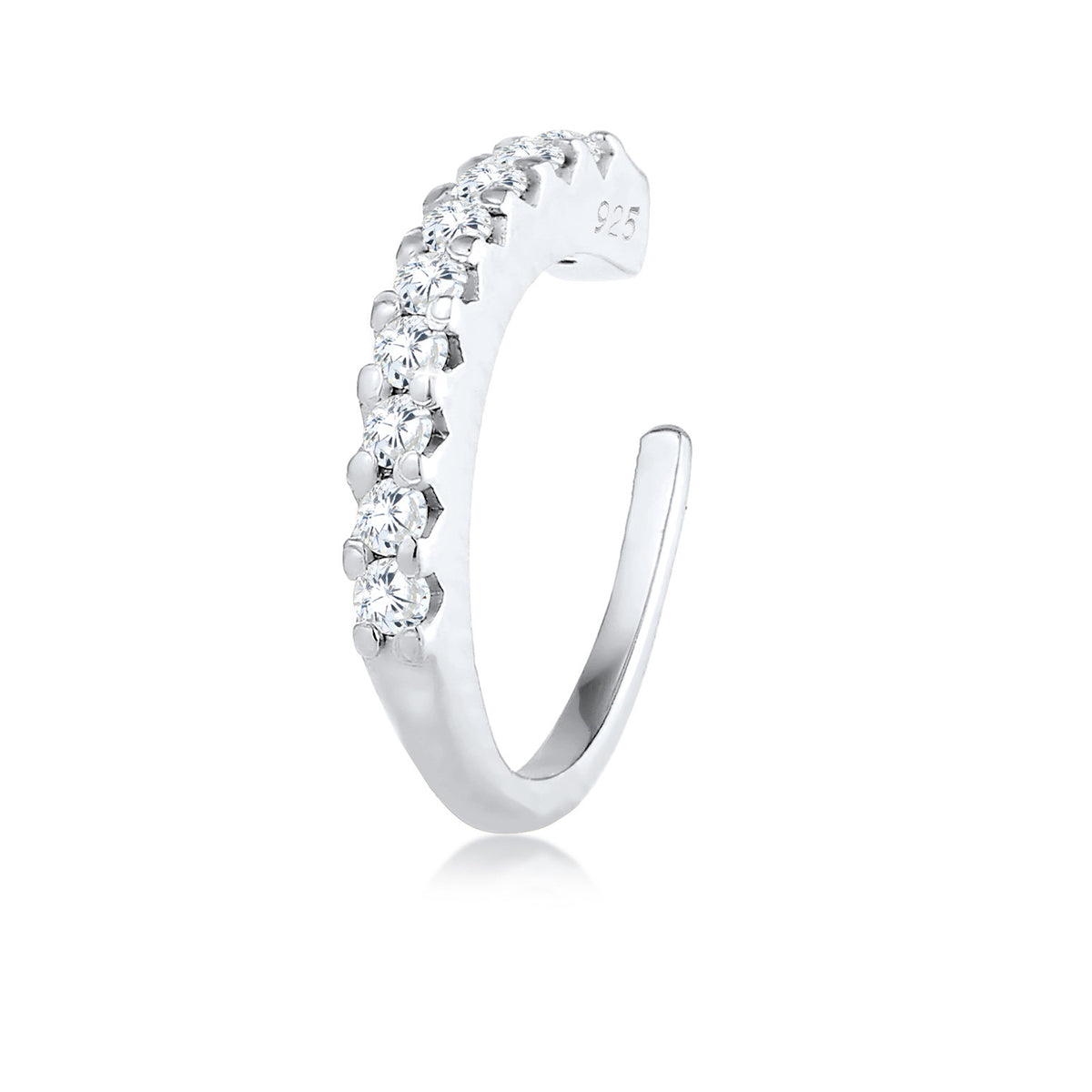 Silber - Elli | Single Earcuff | Zirkonia | 925er Sterling Silber