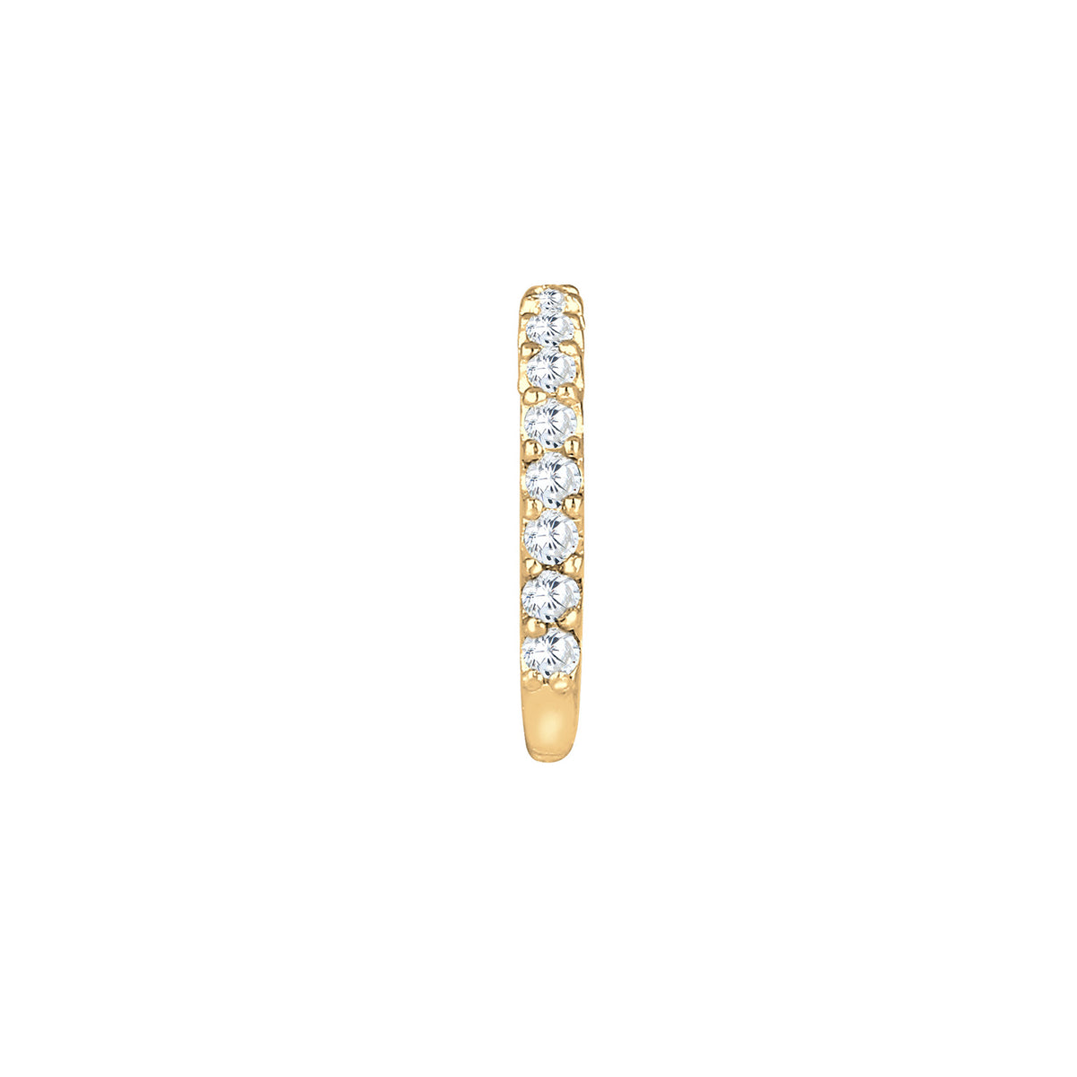 Gold - Elli | Single Earcuff | Zirkonia | 925 Sterling Silber vergoldet