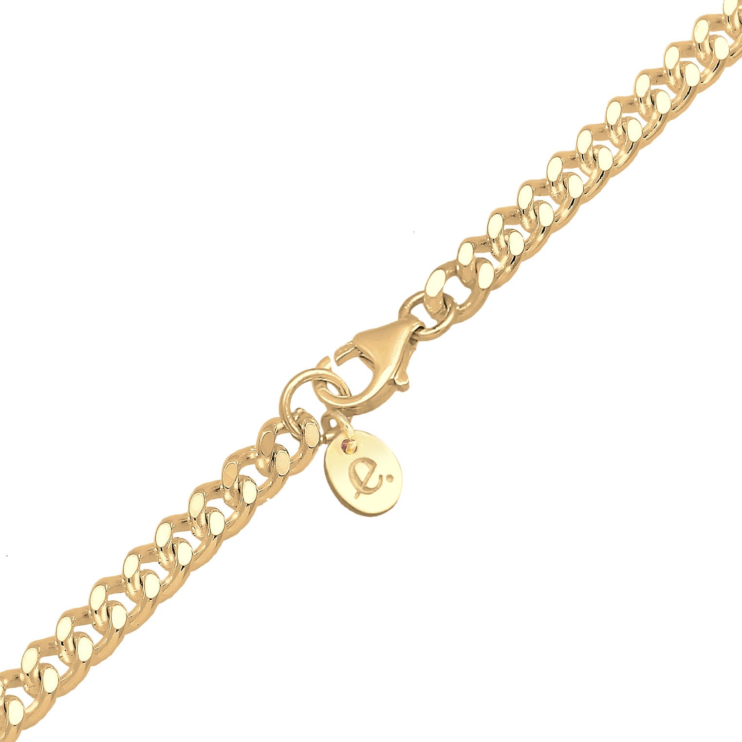 Gold - Elli PREMIUM | Halskette Basic | 925 Sterling Silber vergoldet