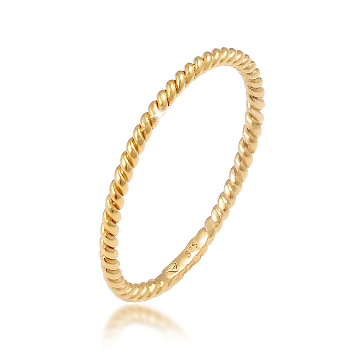 Gold - Elli PREMIUM | Ring Twisted | 375 Gelbgold