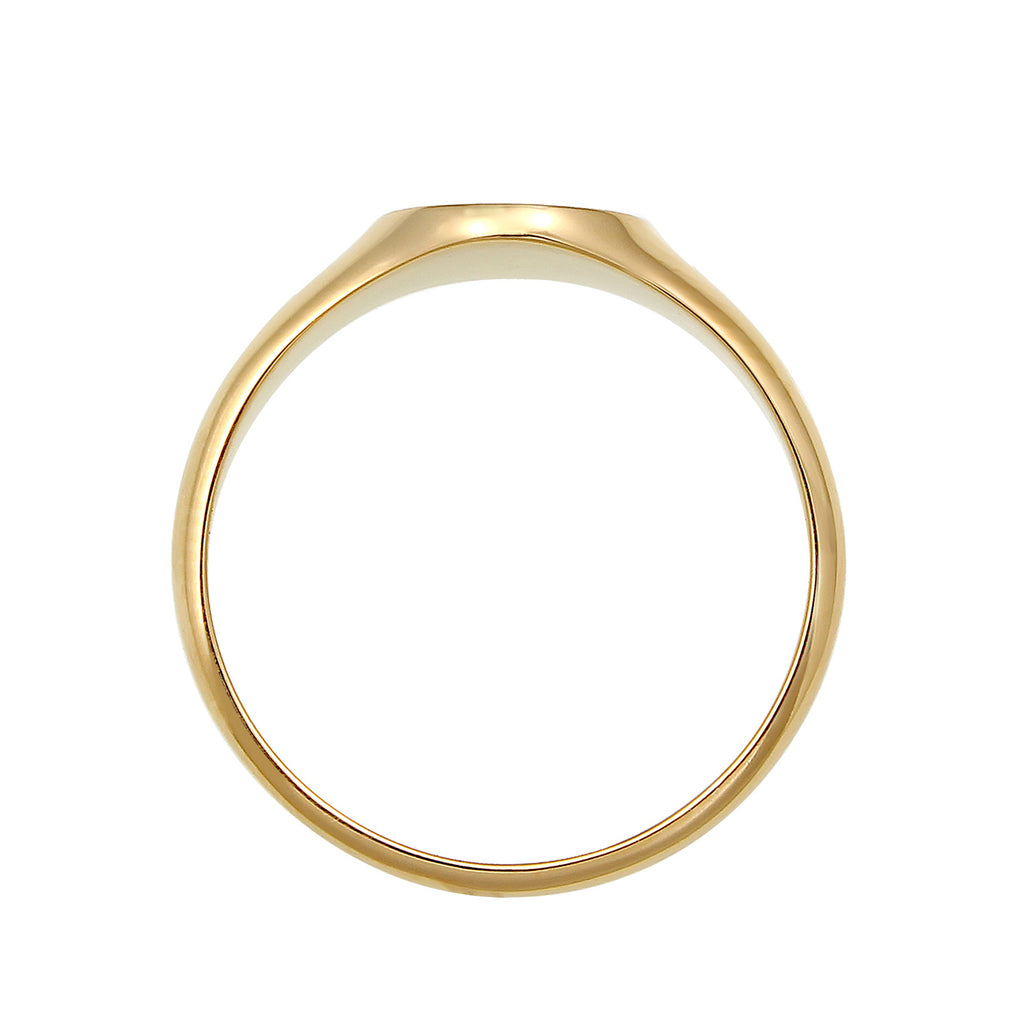 Gold - Elli PREMIUM | Siegelring | 375 Gelbgold