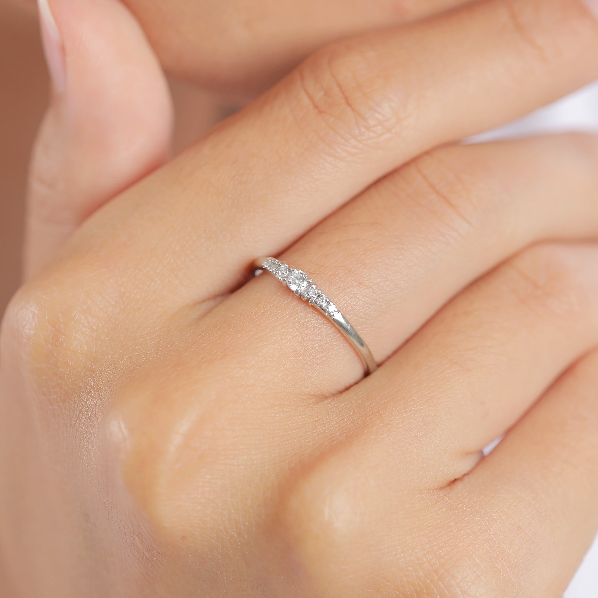 Silber - Elli DIAMONDS | Verlobungsring | Diamant ( Weiß, 0,11 ct ) | 585 Weißgold