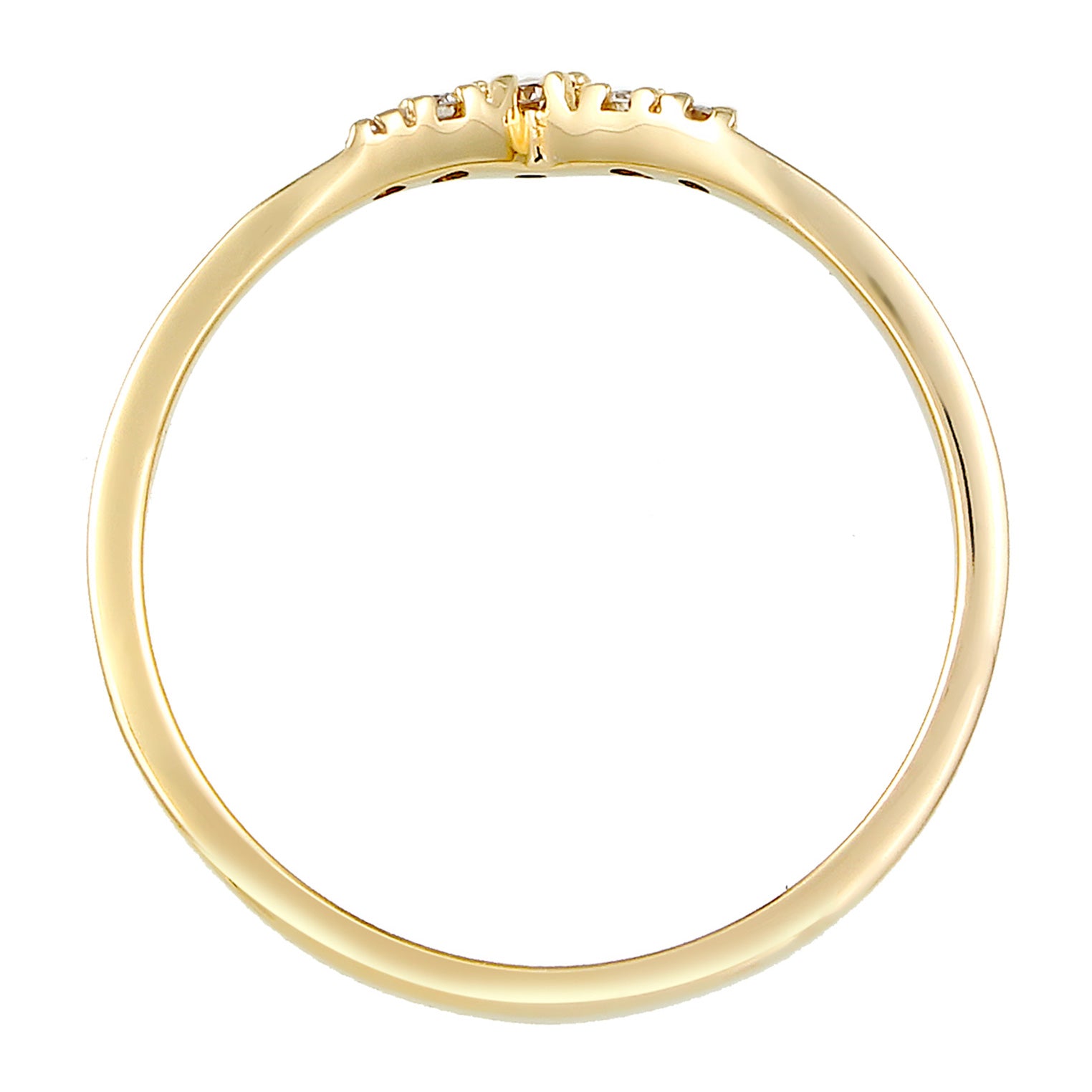 Gold - Elli DIAMONDS | Verlobungsring | Diamant ( Weiß, 0,07 ct ) | 585 Gelbgold