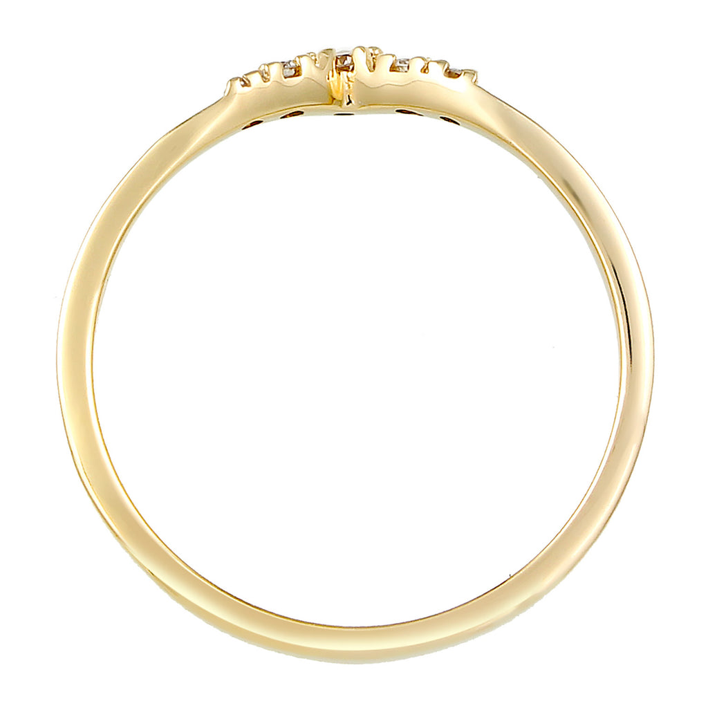 Gold - Elli DIAMONDS | Verlobungsring | Diamant ( Weiß, 0,07 ct ) | 585 Gelbgold