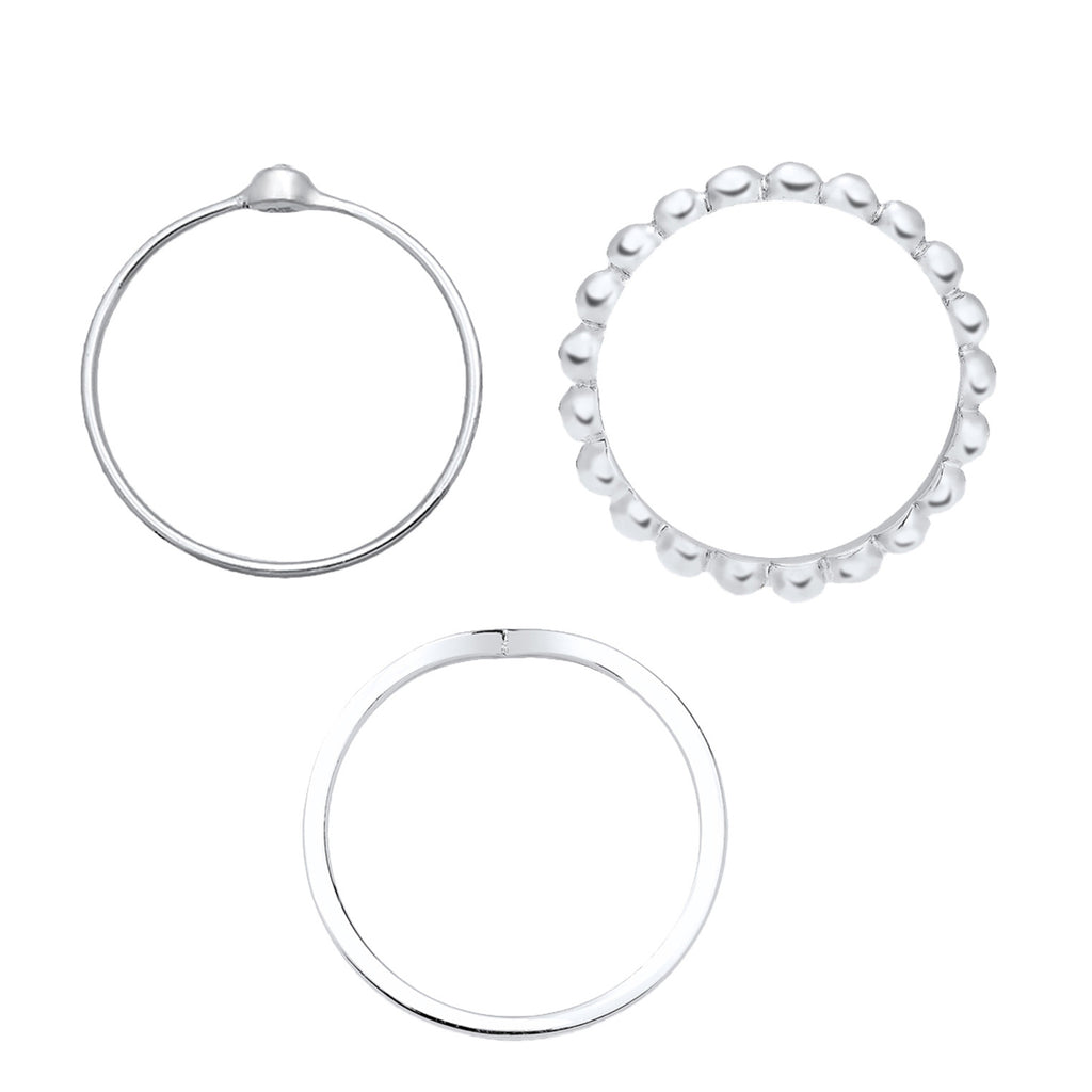 Silber - Elli | Solitär-Ring | Mit Kristallen von Swarovski® (Weiß) | 925er Sterling Silber