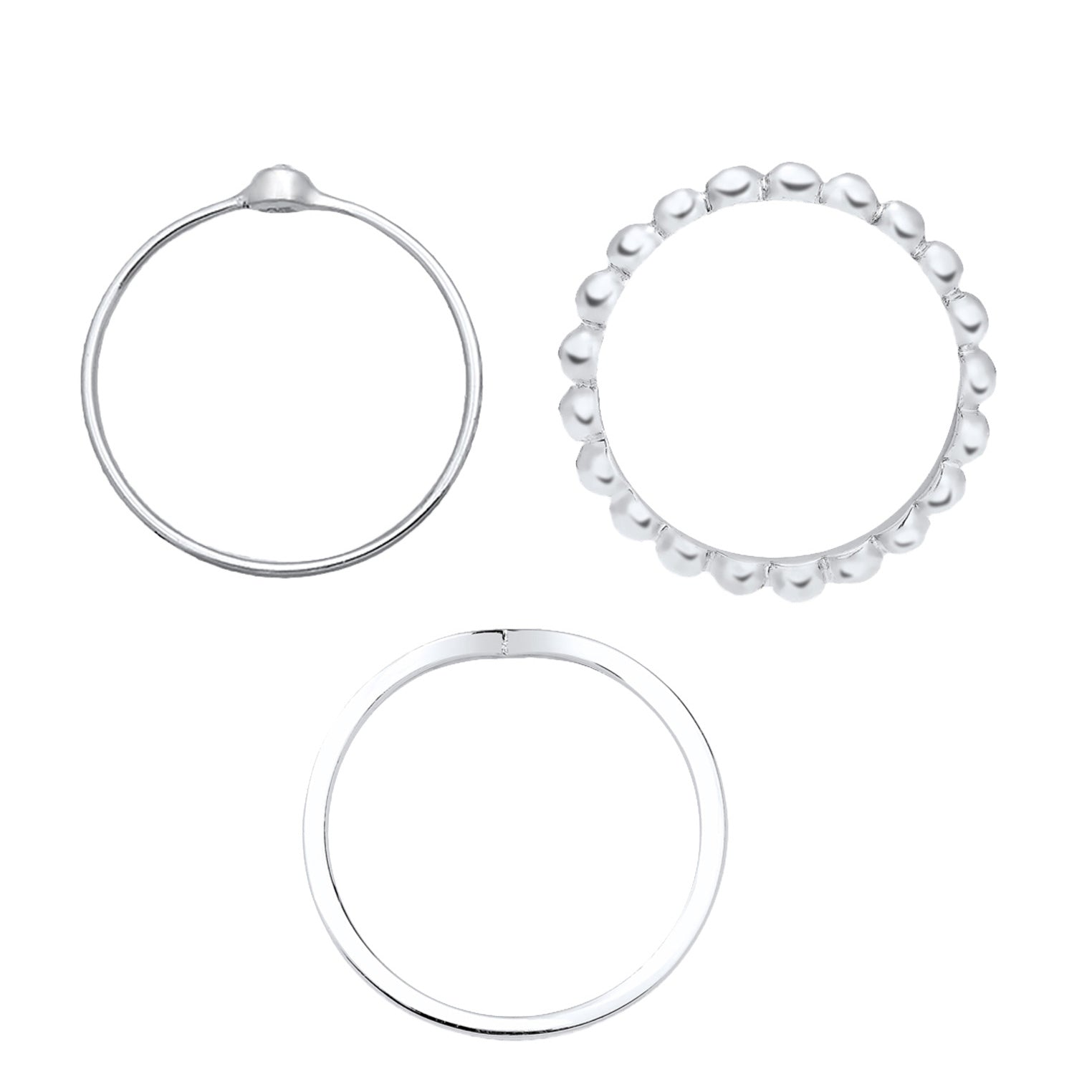 Silber - Elli | Solitär-Ring | Mit Kristallen von Swarovski® (Weiß) | 925er Sterling Silber