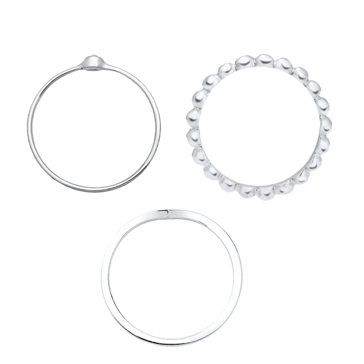 Silber - Elli | Solitär-Ring | Mit Kristallen von Swarovski® (Weiß) | 925er Sterling Silber