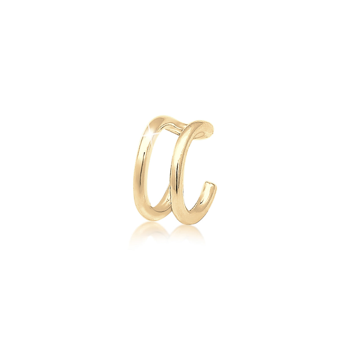 Gold - Elli | Single Earcuff | 925 Sterling Silber vergoldet