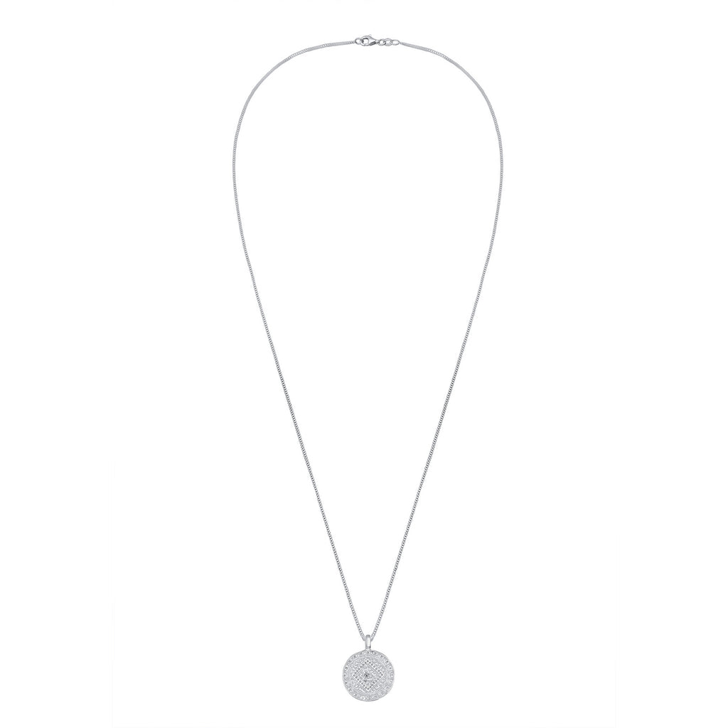 Silber - Elli | Lange Venezianer-Halskette Ornament | 925er Sterling Silber