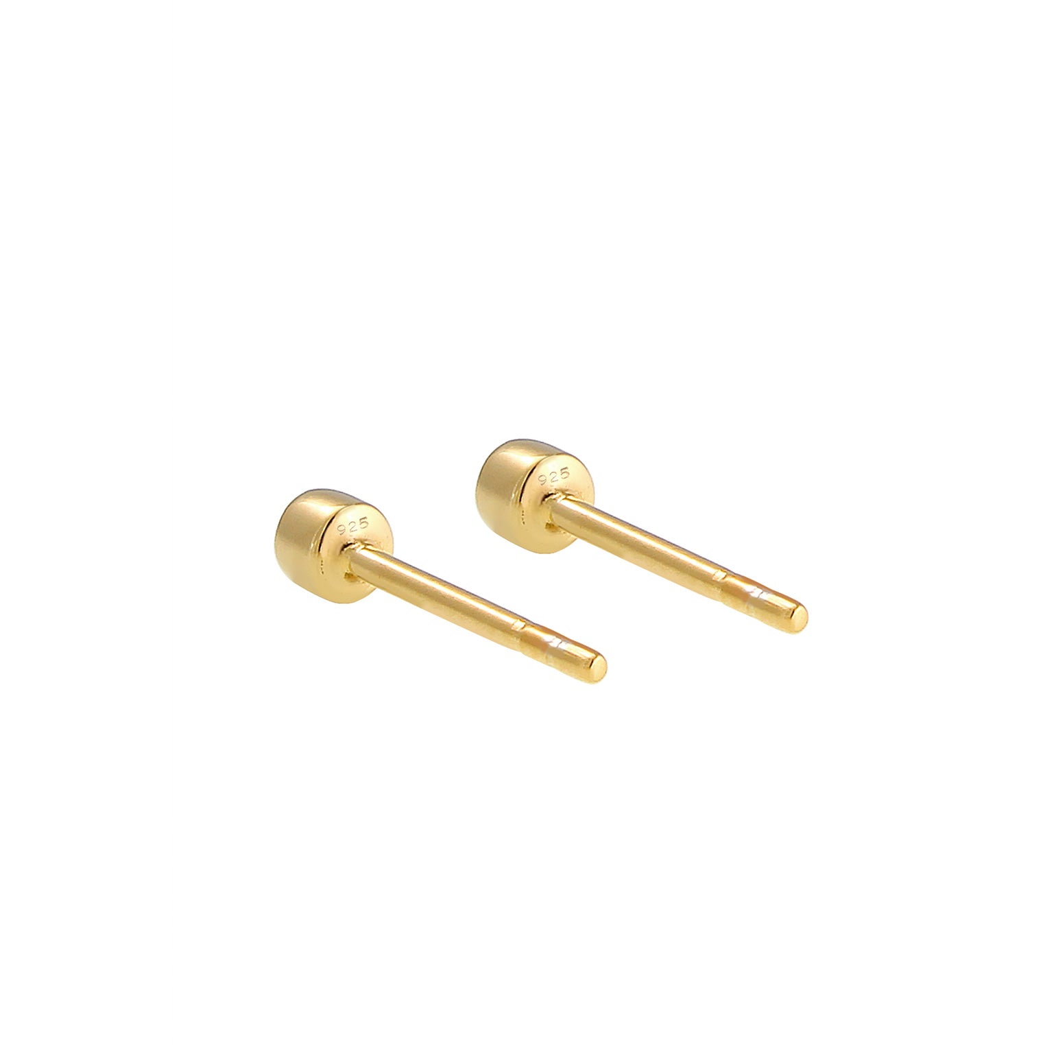 Gold - Elli | Ohrstecker | Mit Kristallen von Swarovski® (Weiß) | 925 Sterling Silber vergoldet