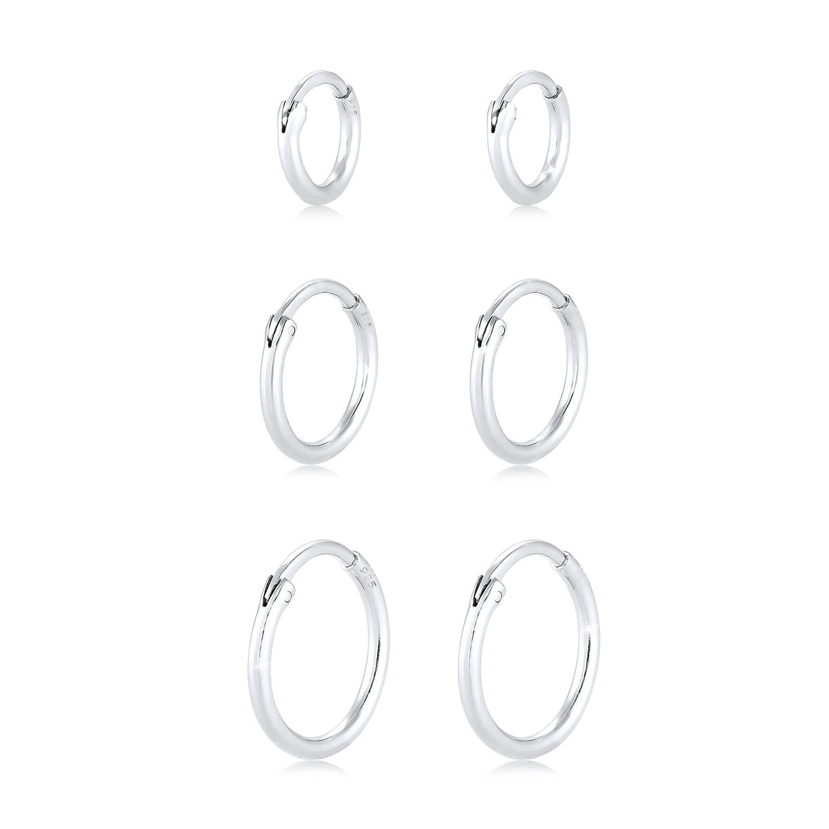 Silber - Elli | Ohrringset | 925er Sterling Silber