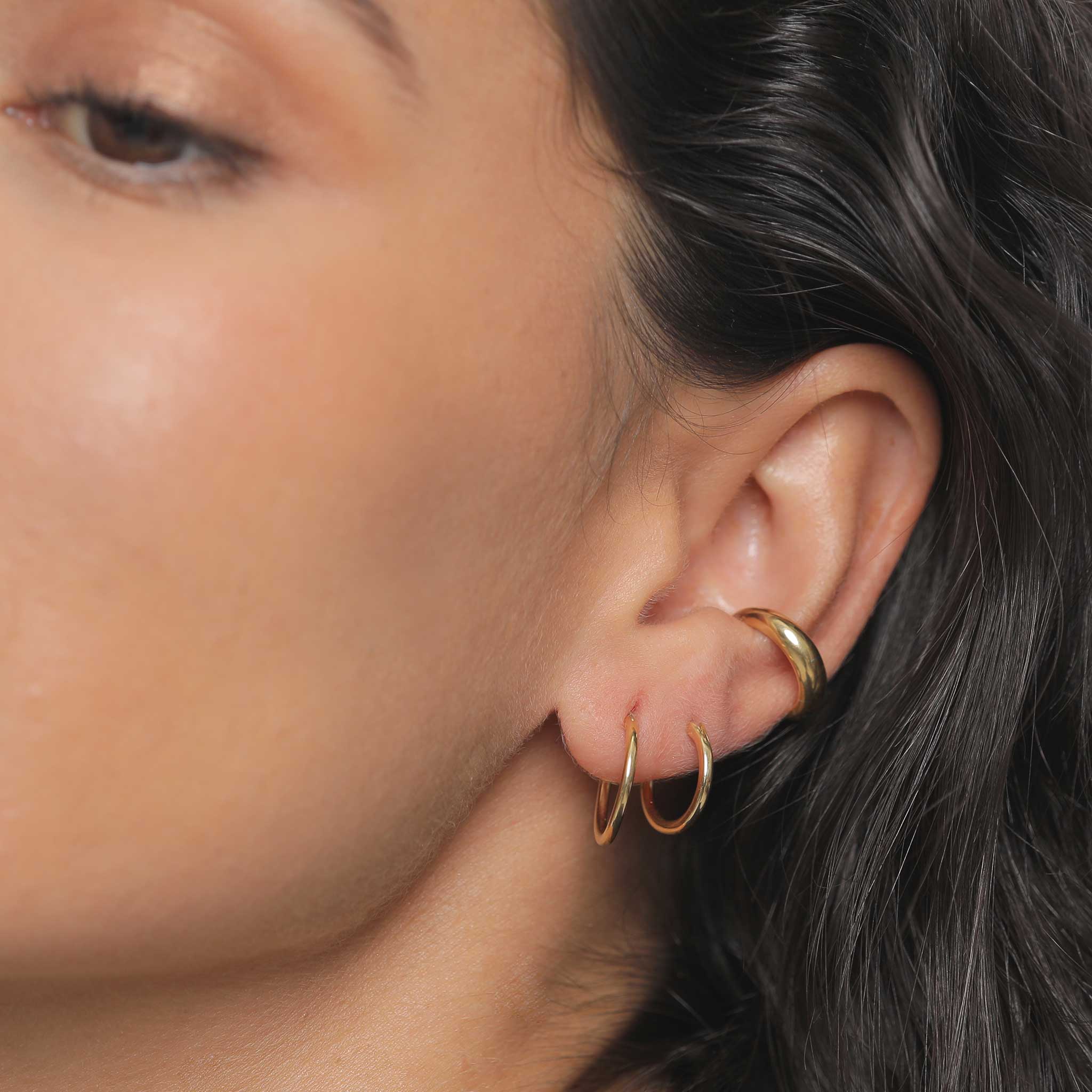 Gold - Elli | Ohrringset | 925 Sterling Silber vergoldet