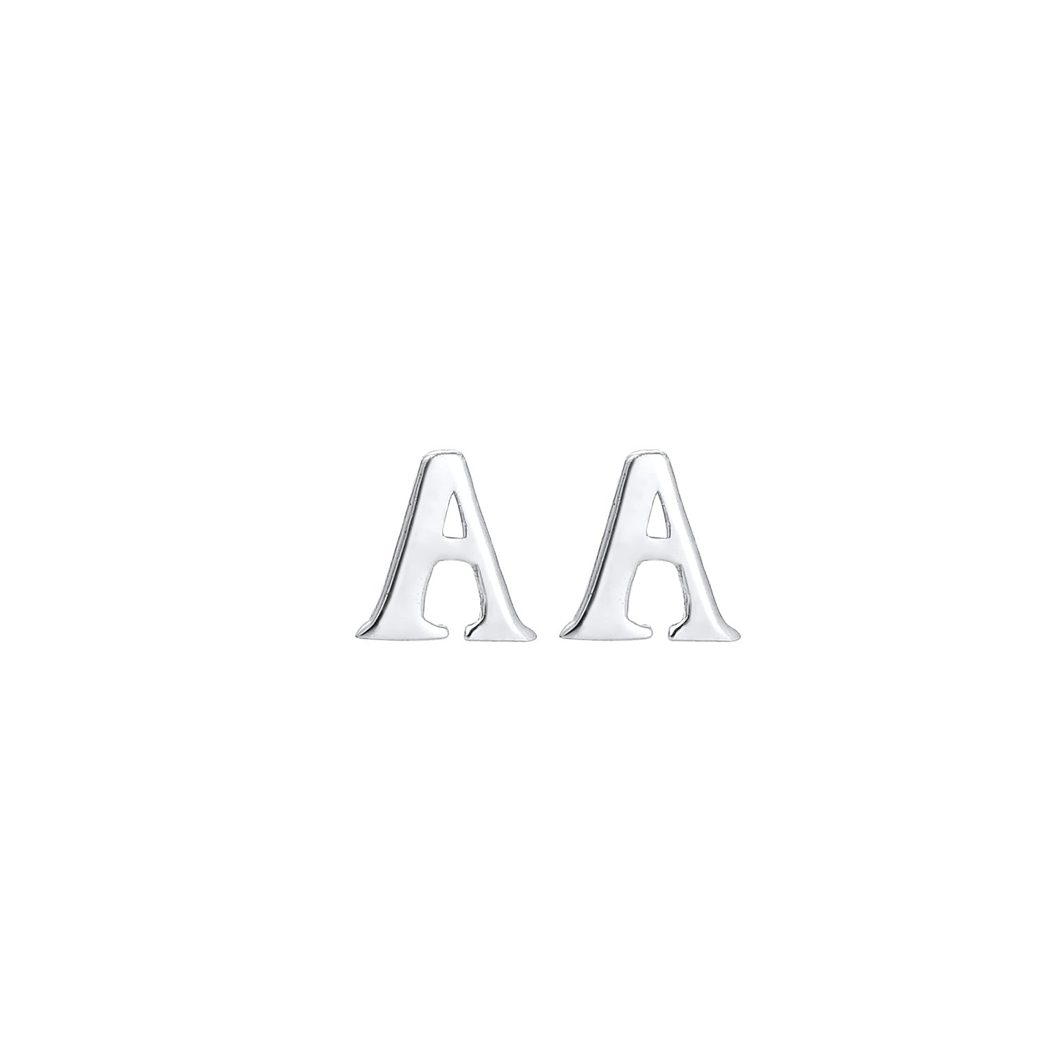 Silber - Elli | Ohrstecker Buchstabe | 925er Sterling Silber